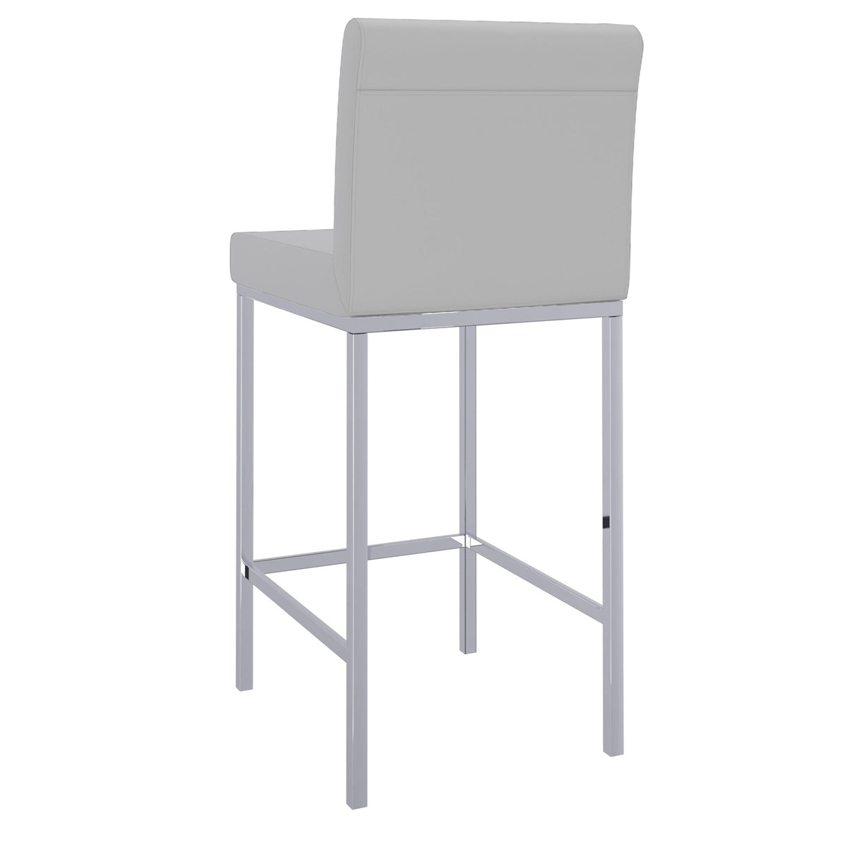 !nspire Porto 203-576GY 26" Counter Stool - Grey and Chrome IMAGE 3