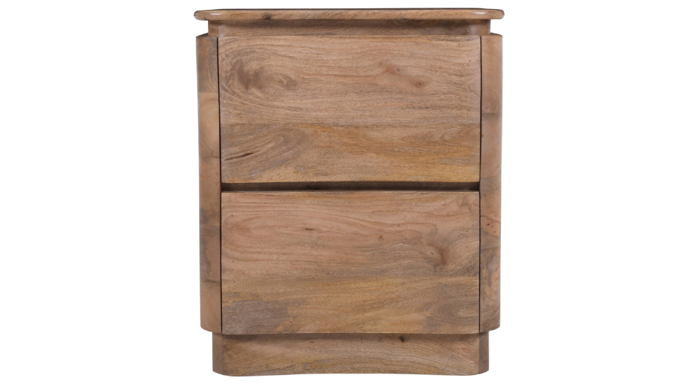 Akhila 2 Drawer Accent Table in Natural