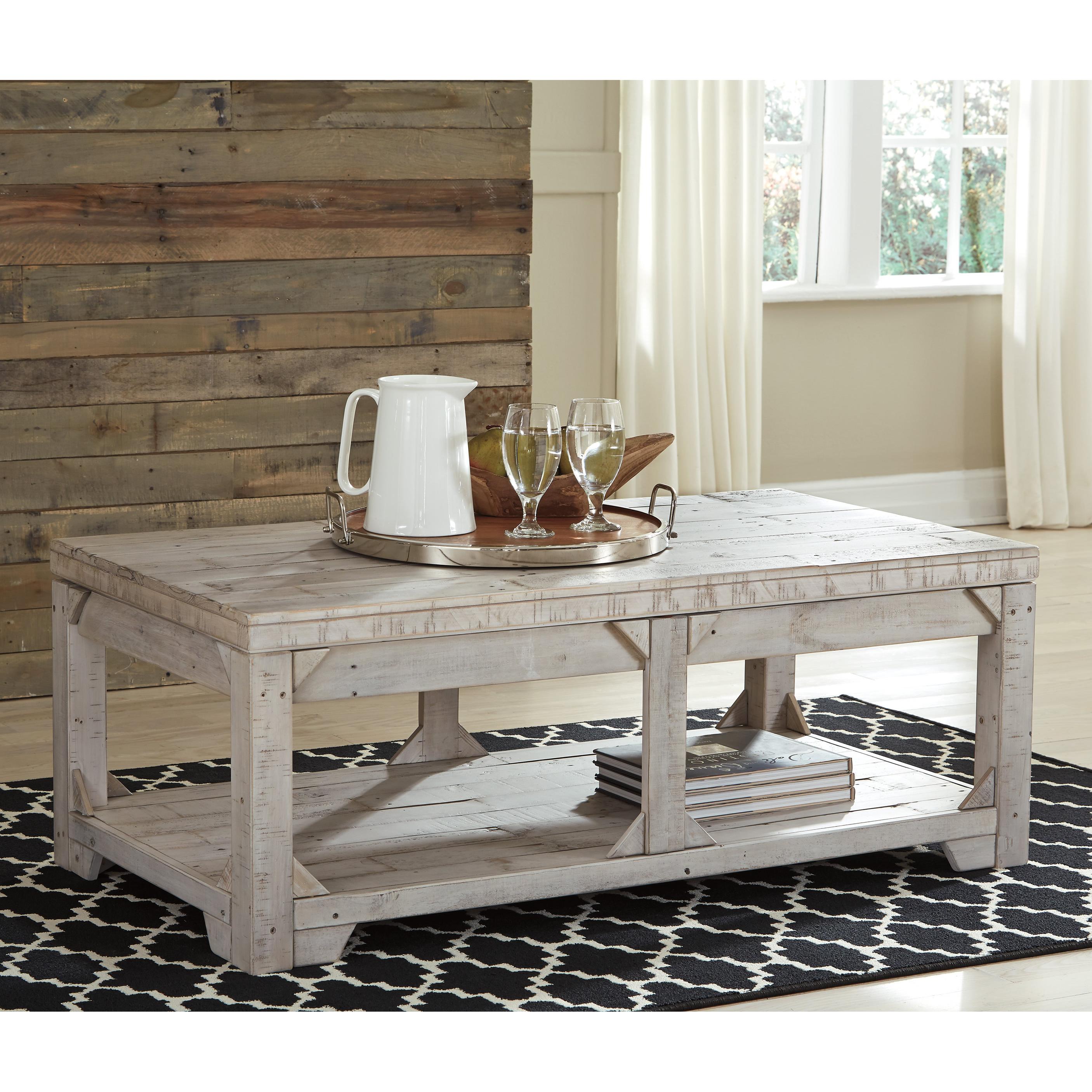 Signature Design by Ashley Fregine T755T1 Coffee Table and 2 End Tables IMAGE 3