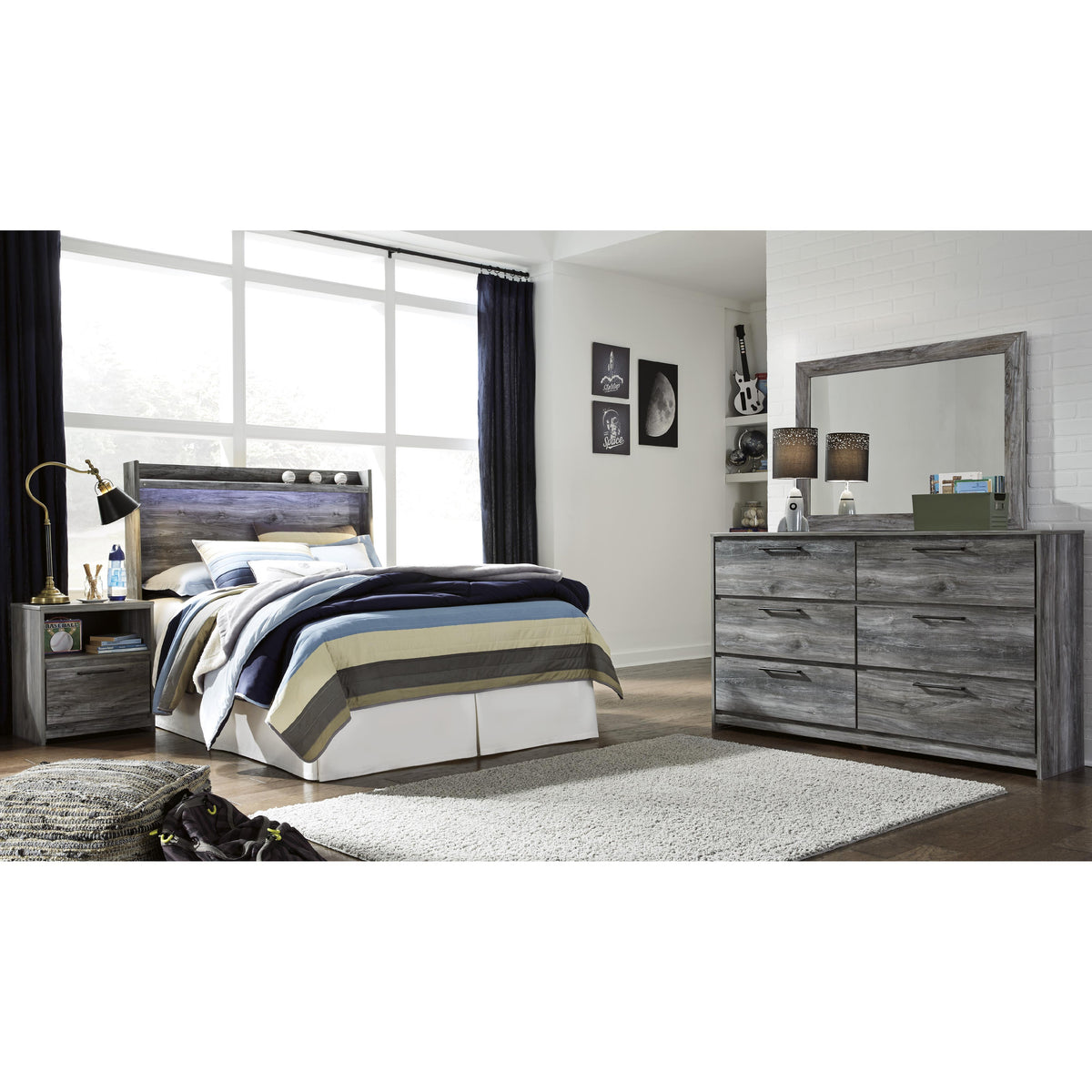 Signature Design by Ashley Baystorm B221B30 Dresser and Mirror IMAGE 4