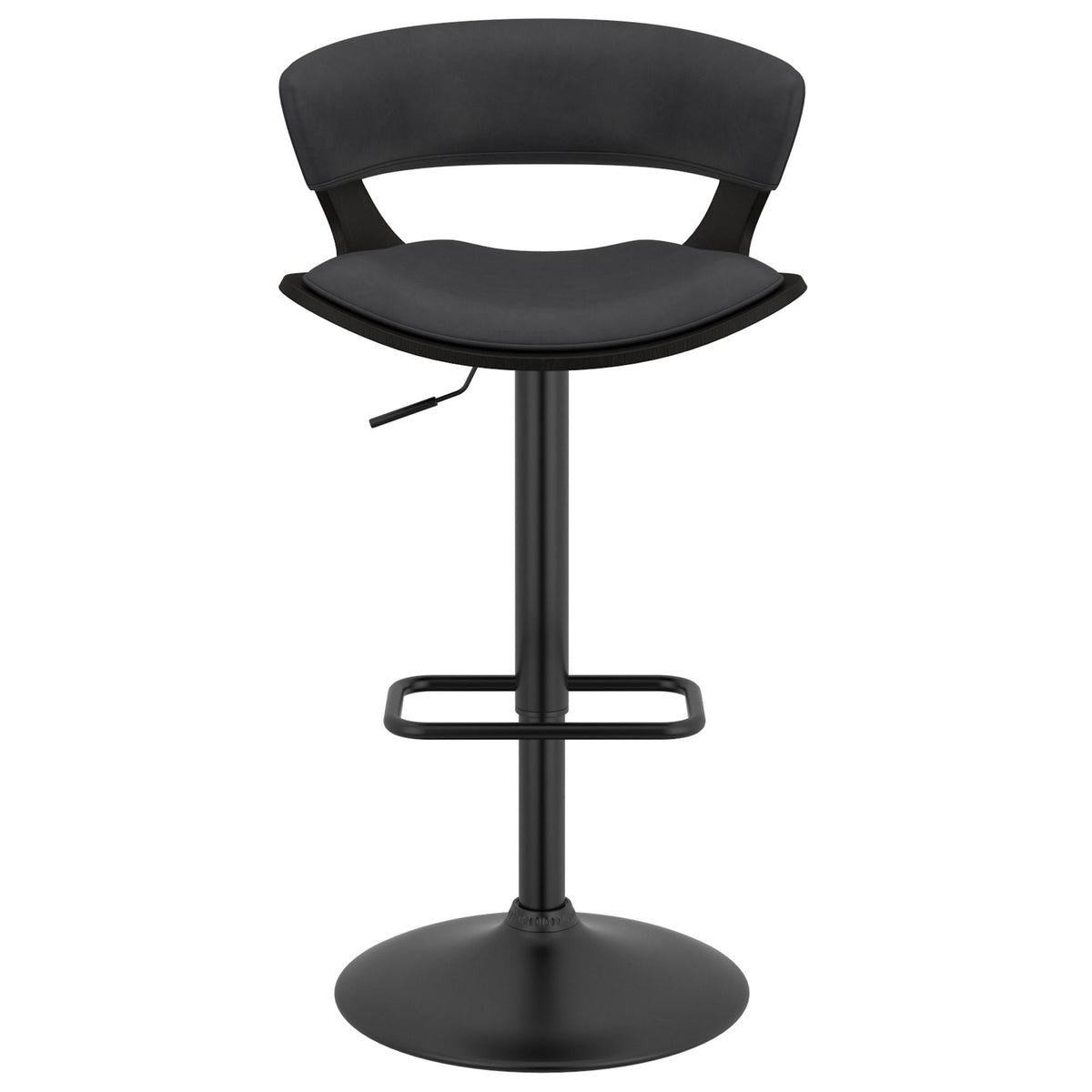 !nspire Rover 203-554CH Adjustable Air Lift Stool - Charcoal and Black IMAGE 5