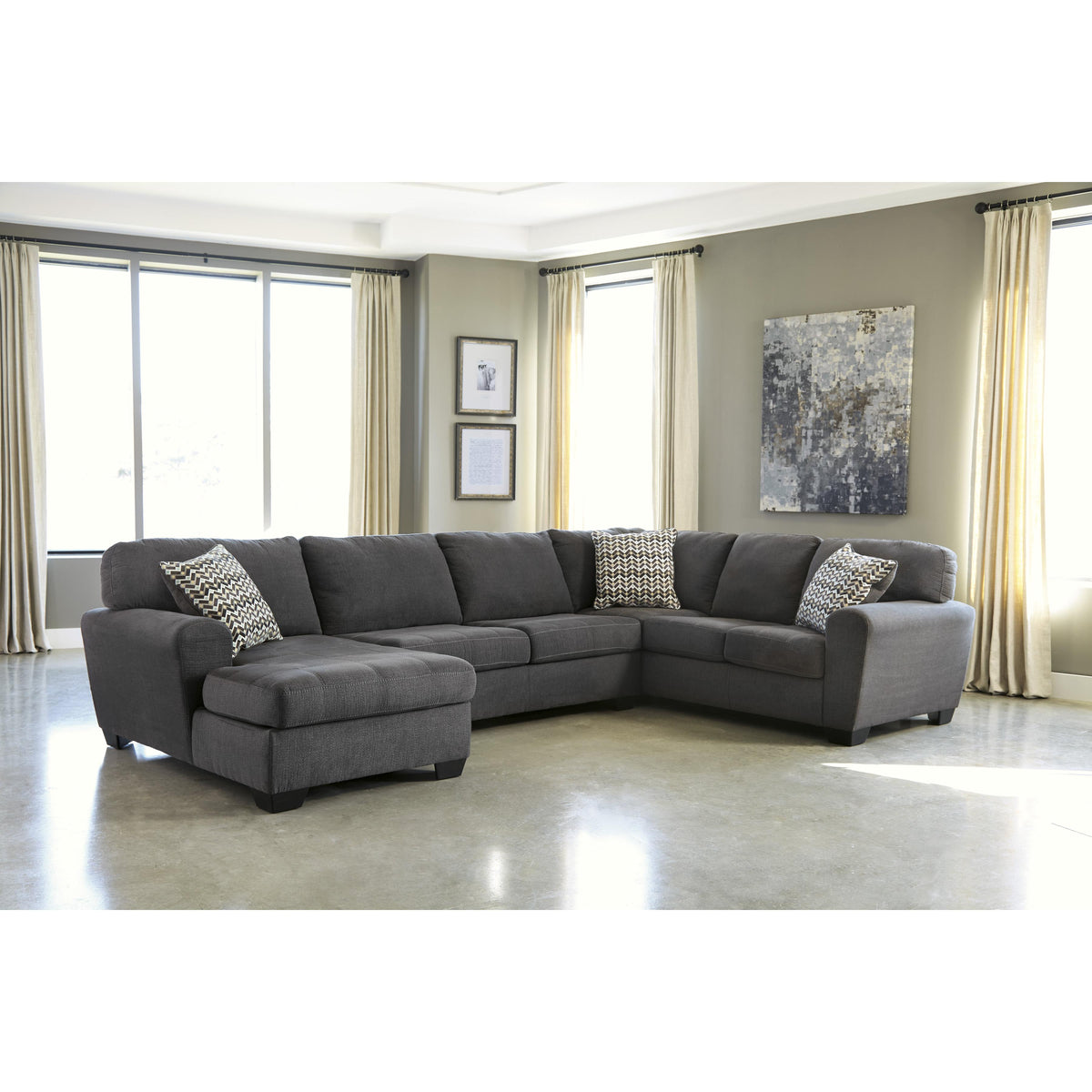 Benchcraft Ambee 28620S1 3 pc Sectional with Chaise IMAGE 1