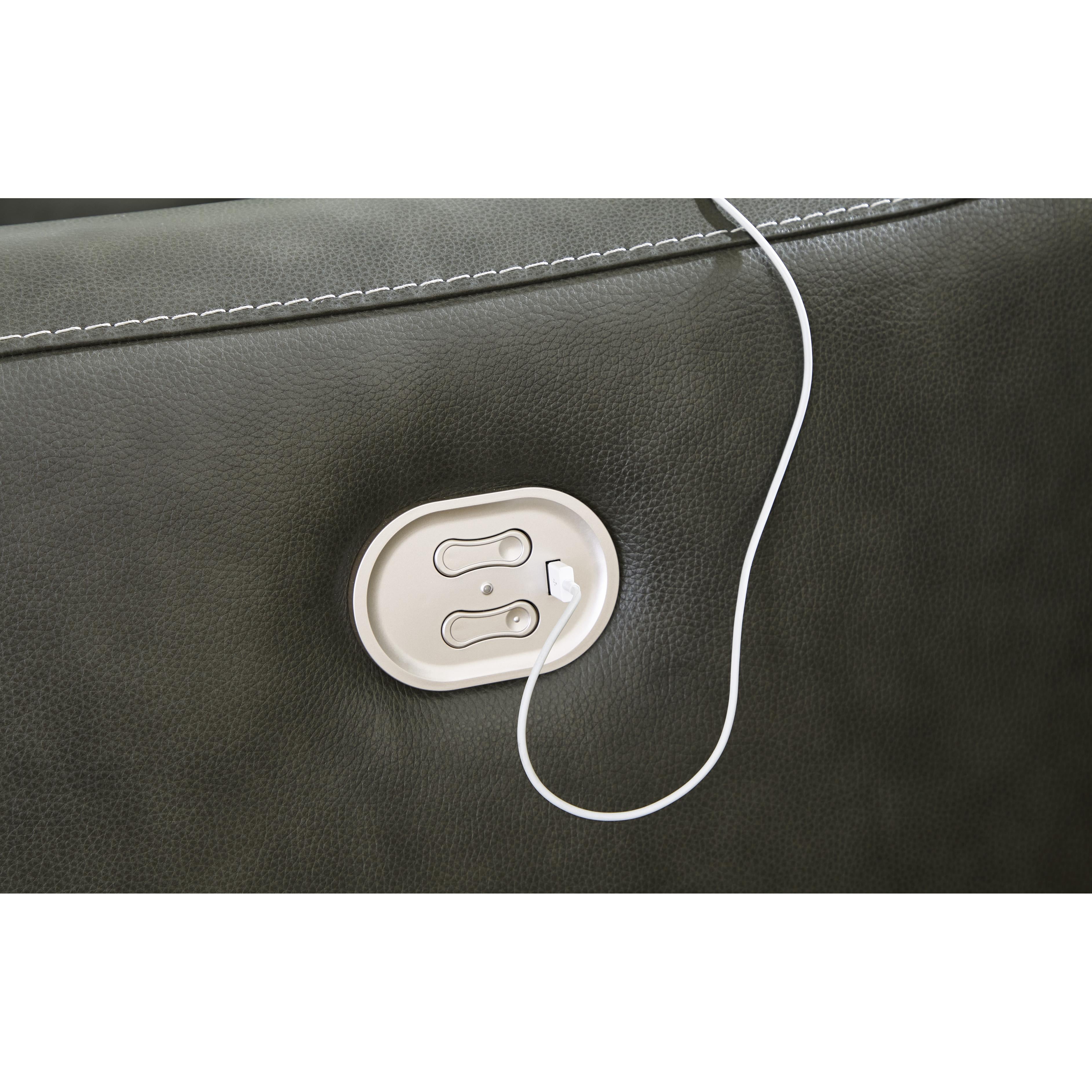 Signature Design by Ashley Center Line U63404S2 3 pc Power Reclining Loveseat with Console IMAGE 4