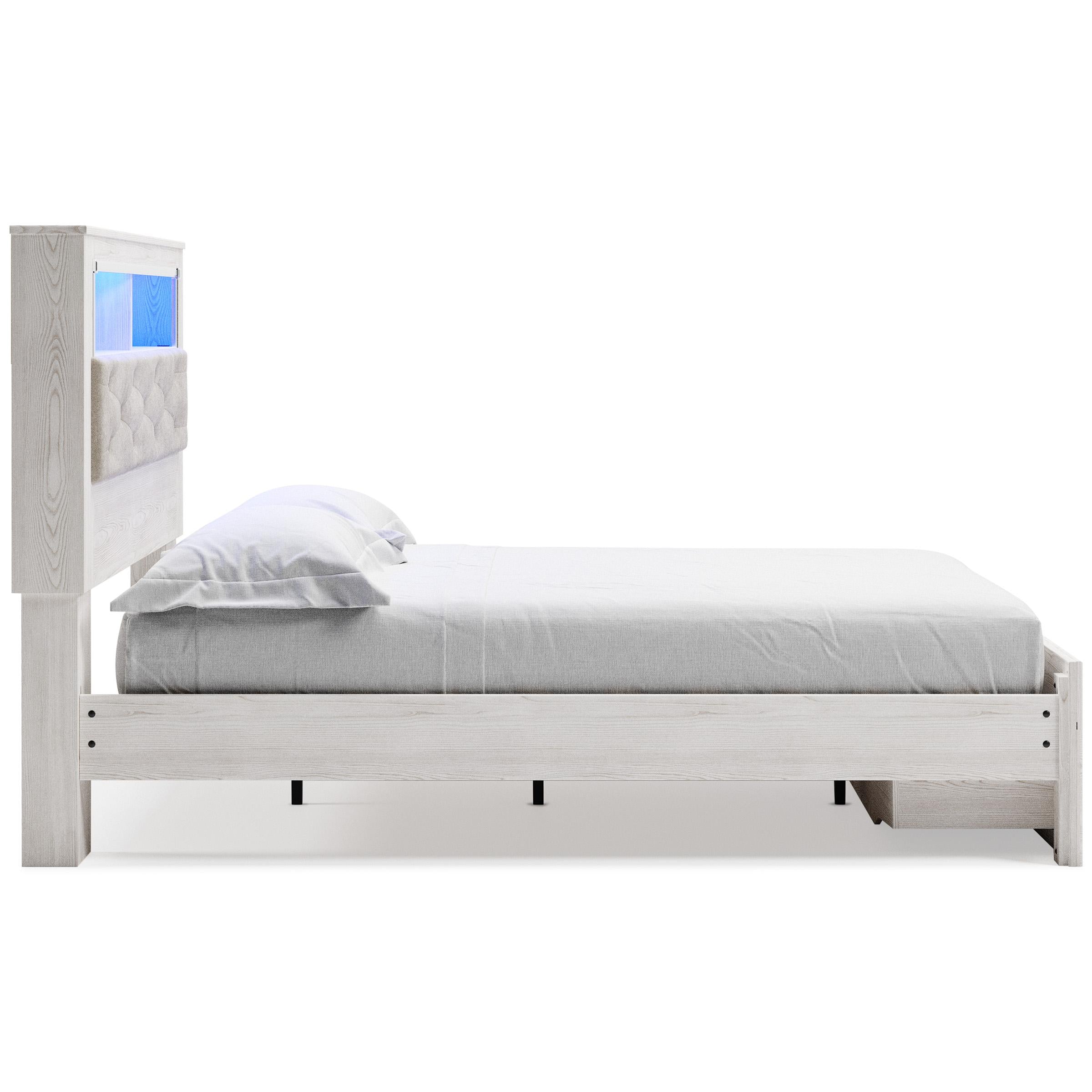 Signature Design by Ashley Altyra B2640B19 Queen Upholstered Bookcase Bed with Storage IMAGE 3