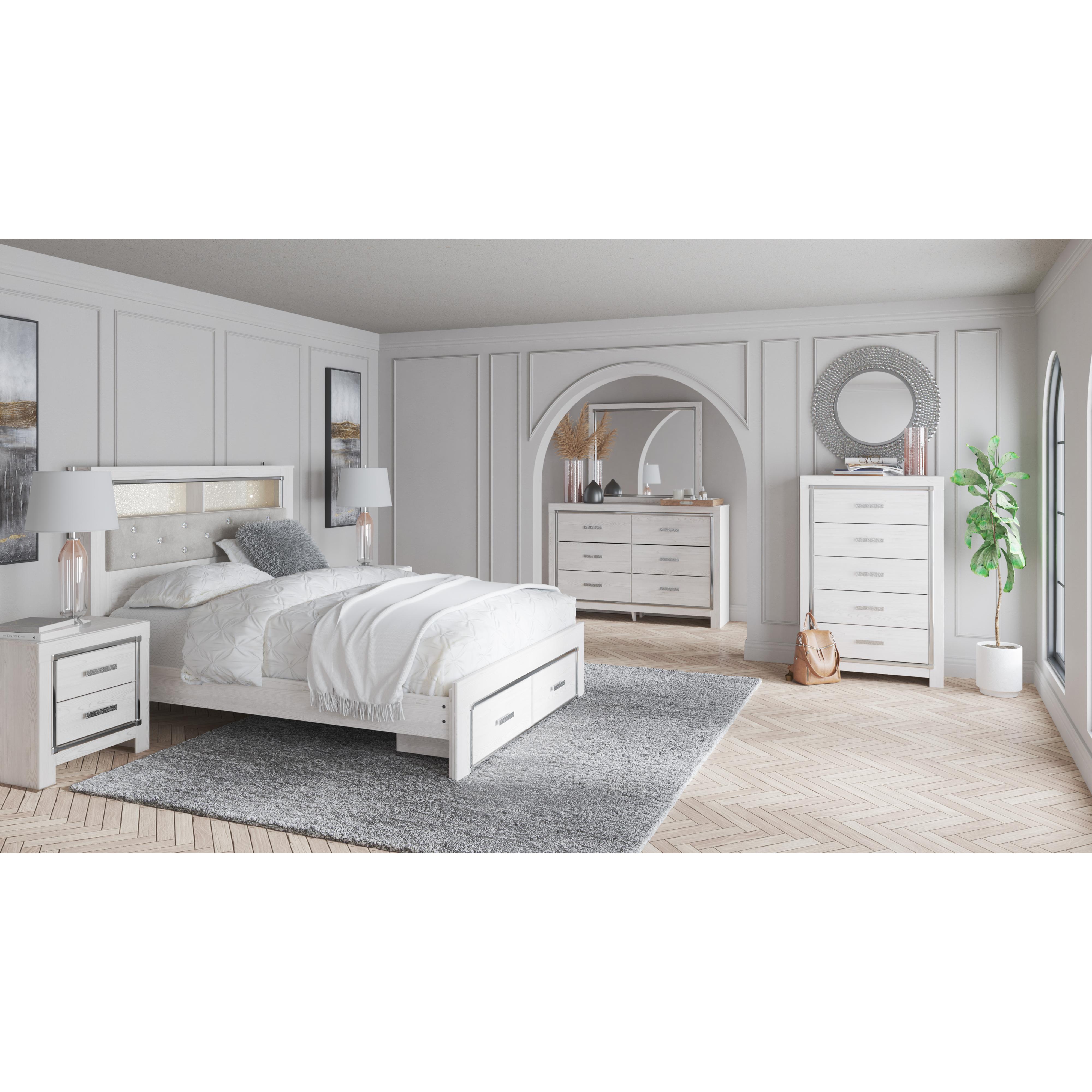 Signature Design by Ashley Altyra B2640B19 Queen Upholstered Bookcase Bed with Storage IMAGE 6