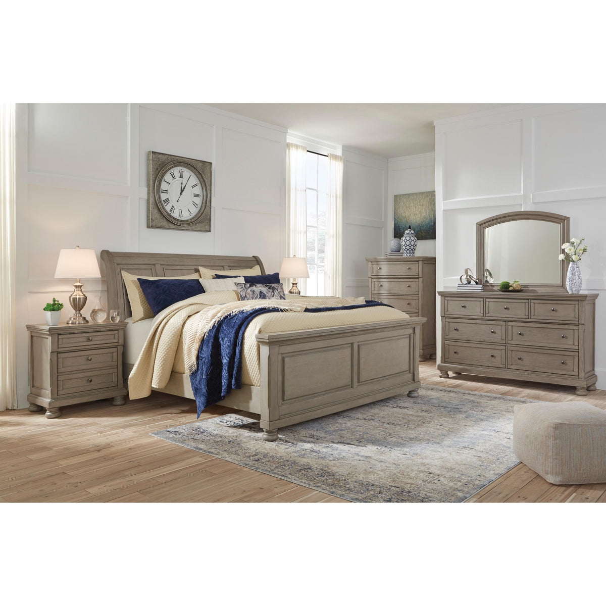Signature Design by Ashley Lettner B733B36 California King Sleigh Bed IMAGE 4