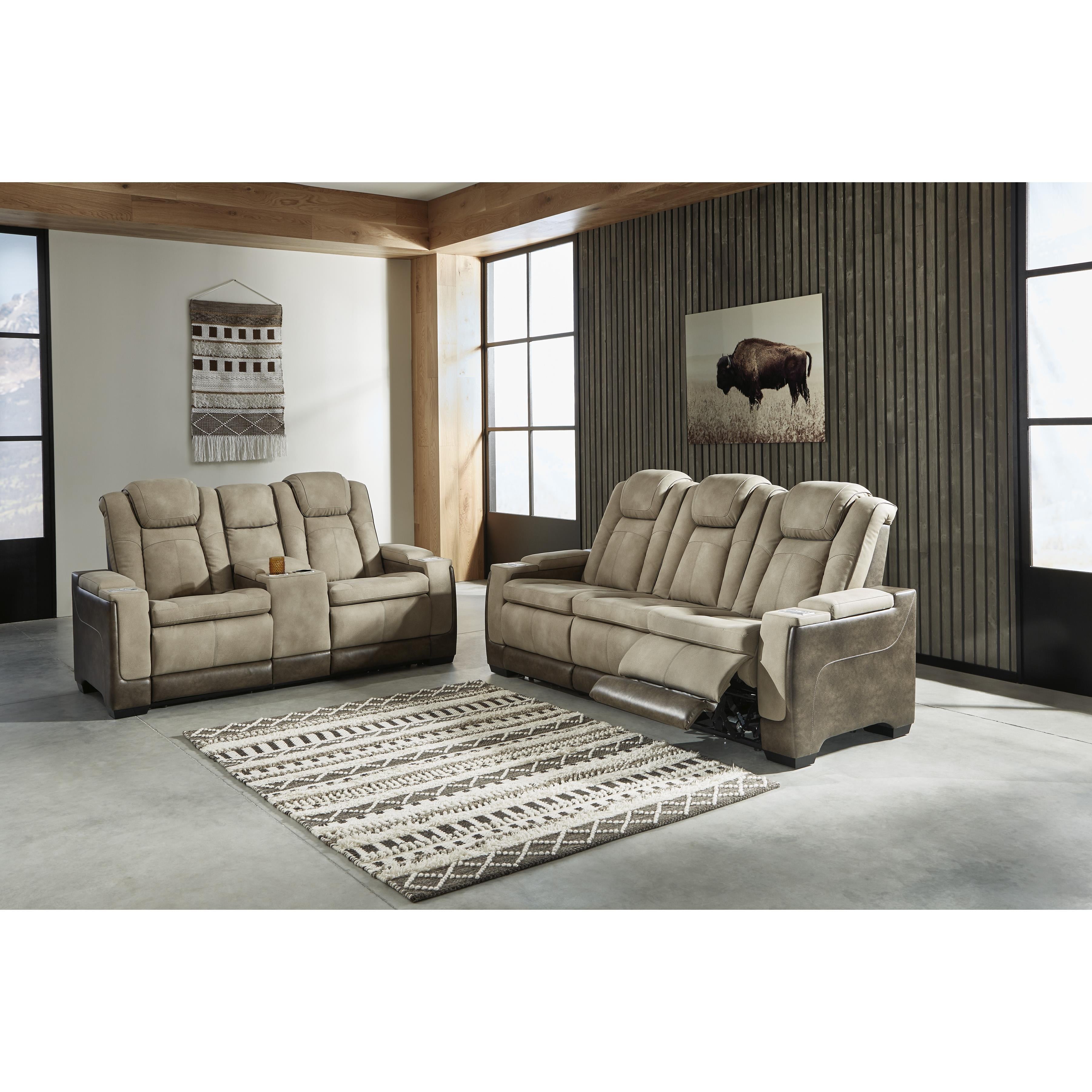 Signature Design by Ashley Next-Gen DuraPella 2200318 Power Reclining Loveseat with Console and Adjustable Headrest IMAGE 6