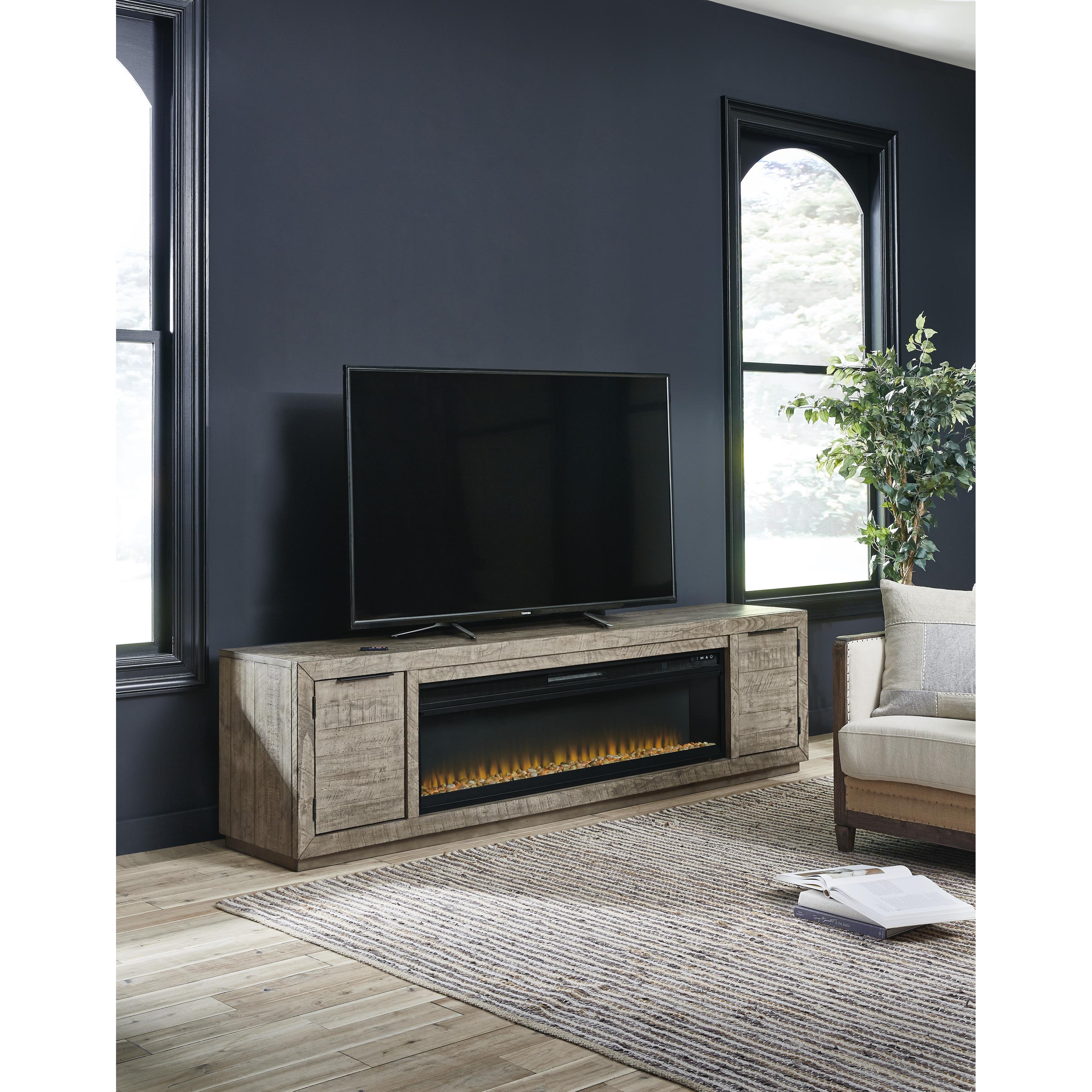 Signature Design by Ashley Krystanza W760W1 TV Stand with Electric Fireplace IMAGE 4