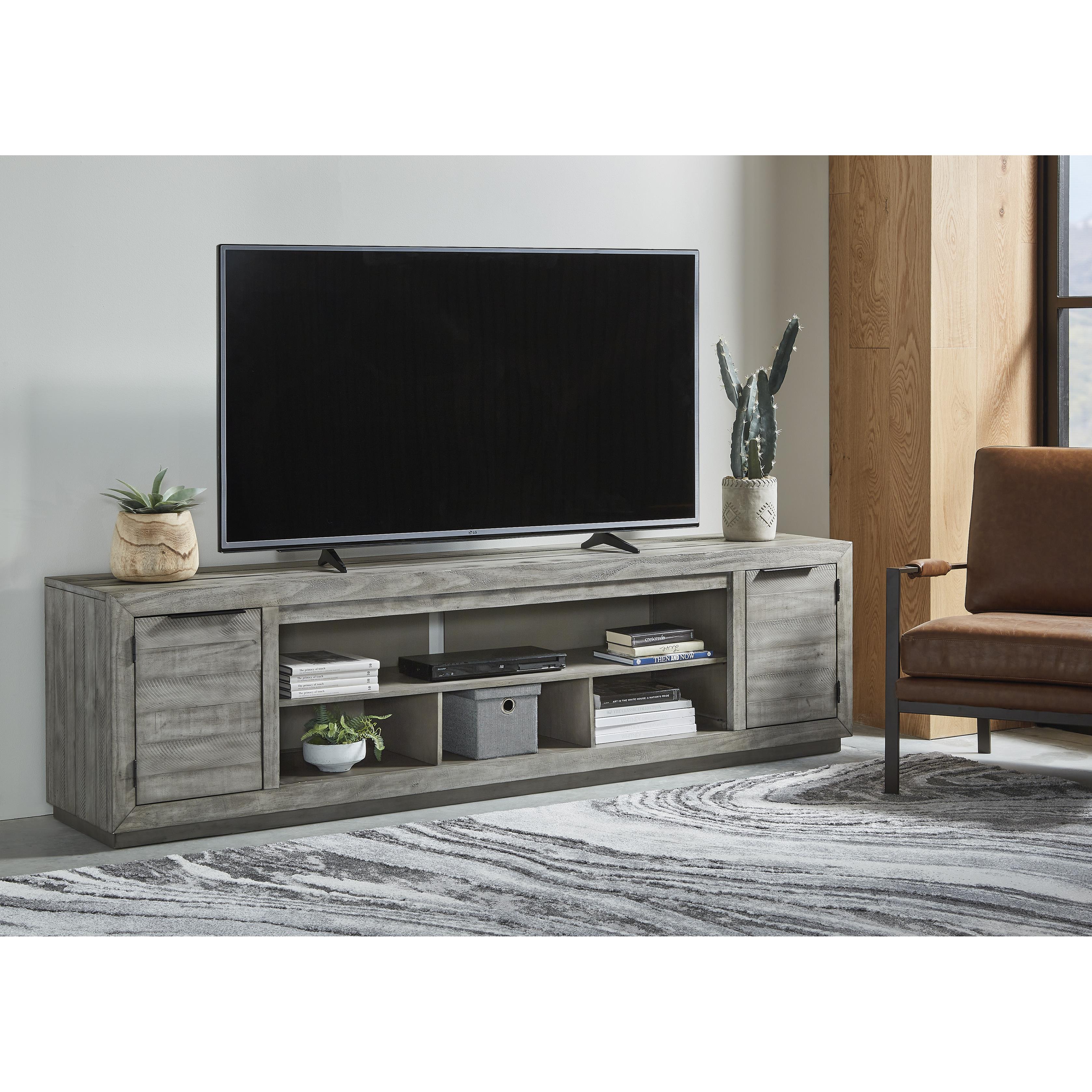 Signature Design by Ashley Naydell W996-78 Extra Large TV Stand with Fireplace Option IMAGE 6