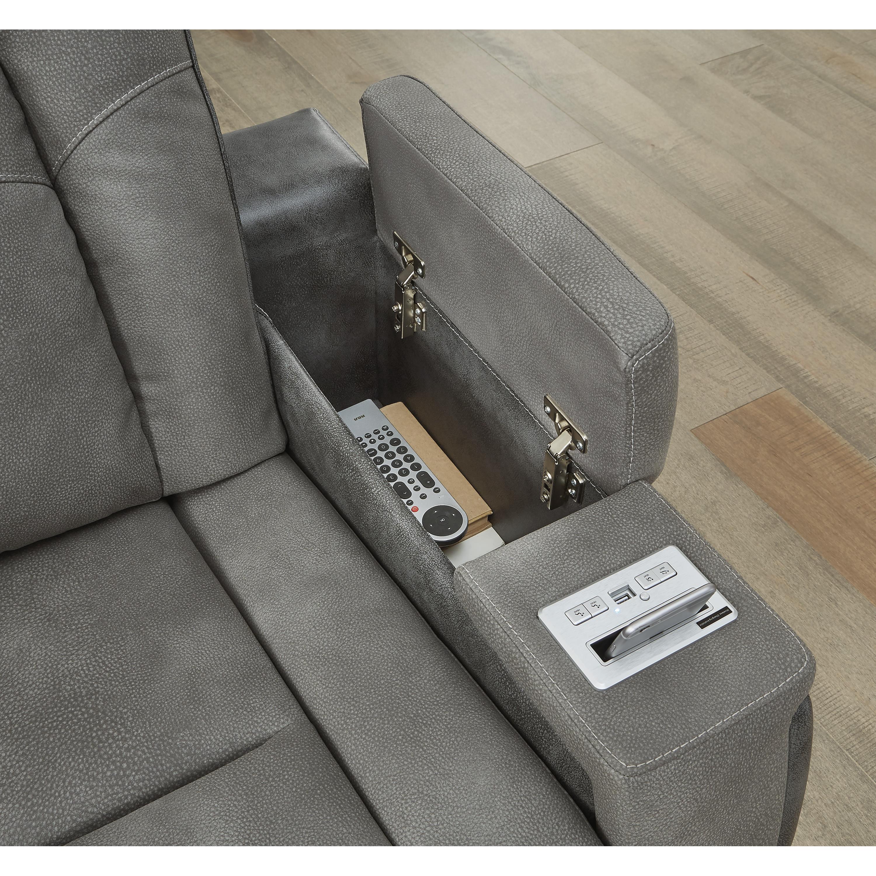 Signature Design by Ashley Next-Gen DuraPella 2200415 Power Reclining Sofa with Adjustable Headrest IMAGE 7