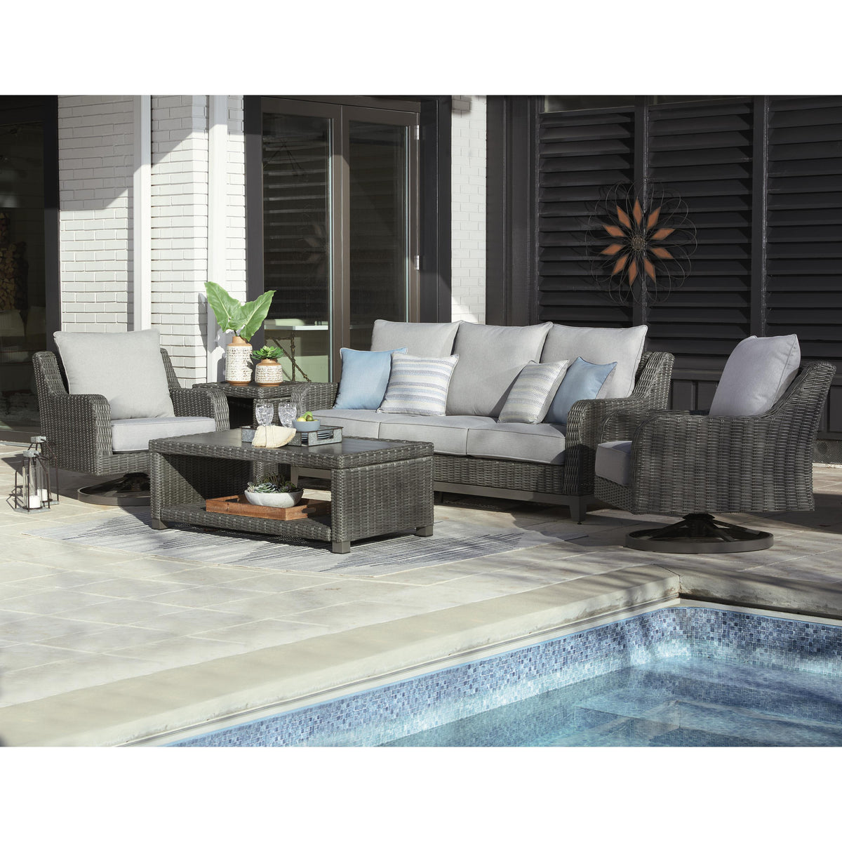 Signature Design by Ashley Elite Park P518-702 Square End Table IMAGE 7