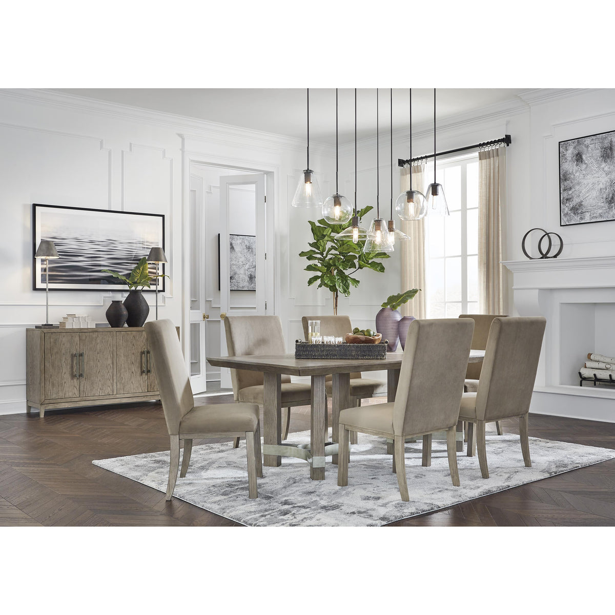 Signature Design by Ashley Chrestner D983-25 Rectangular Dining Room Table IMAGE 10