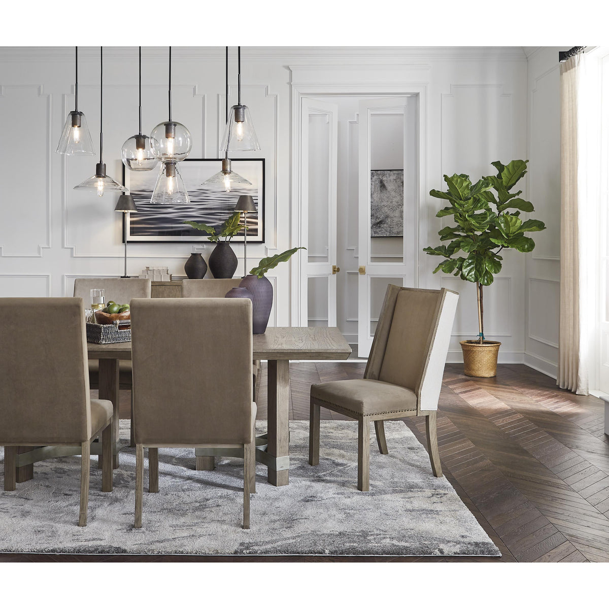 Signature Design by Ashley Chrestner D983-25 Rectangular Dining Room Table IMAGE 7