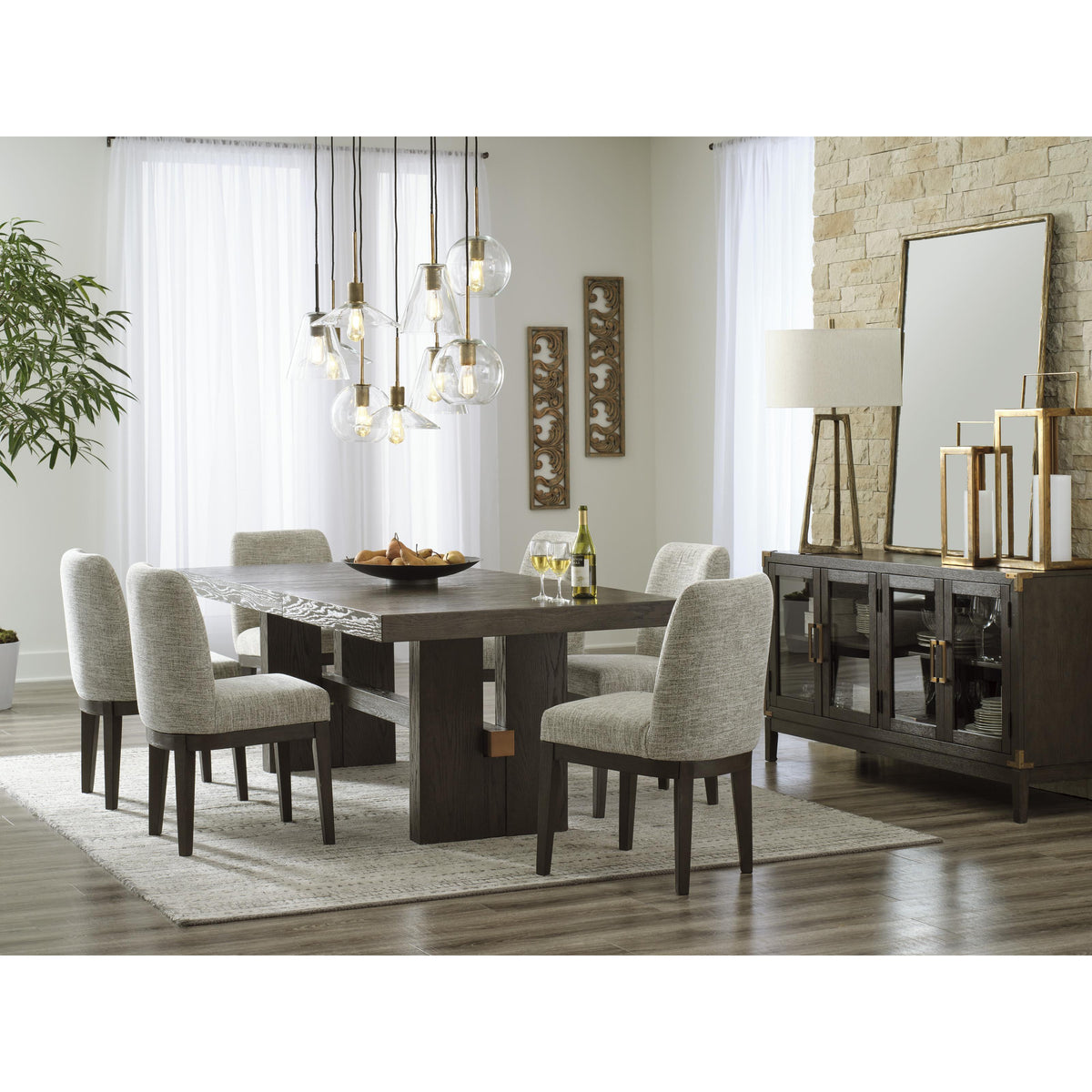Signature Design by Ashley Burkhaus D984-45 Rectangular Dining Room Extension Table IMAGE 11