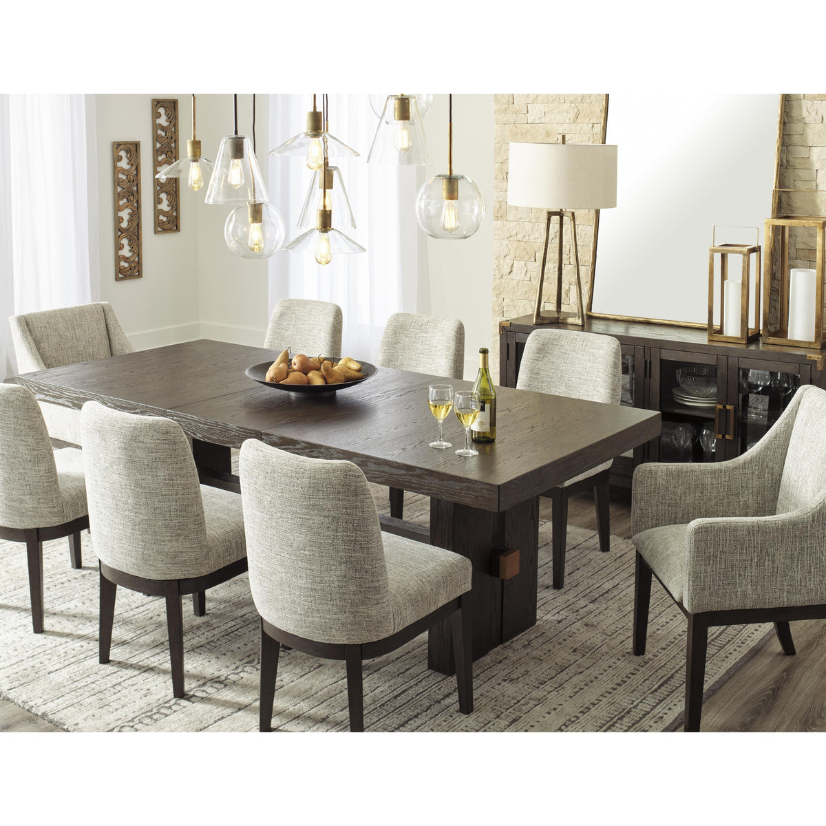 Signature Design by Ashley Burkhaus D984-45 Rectangular Dining Room Extension Table IMAGE 16