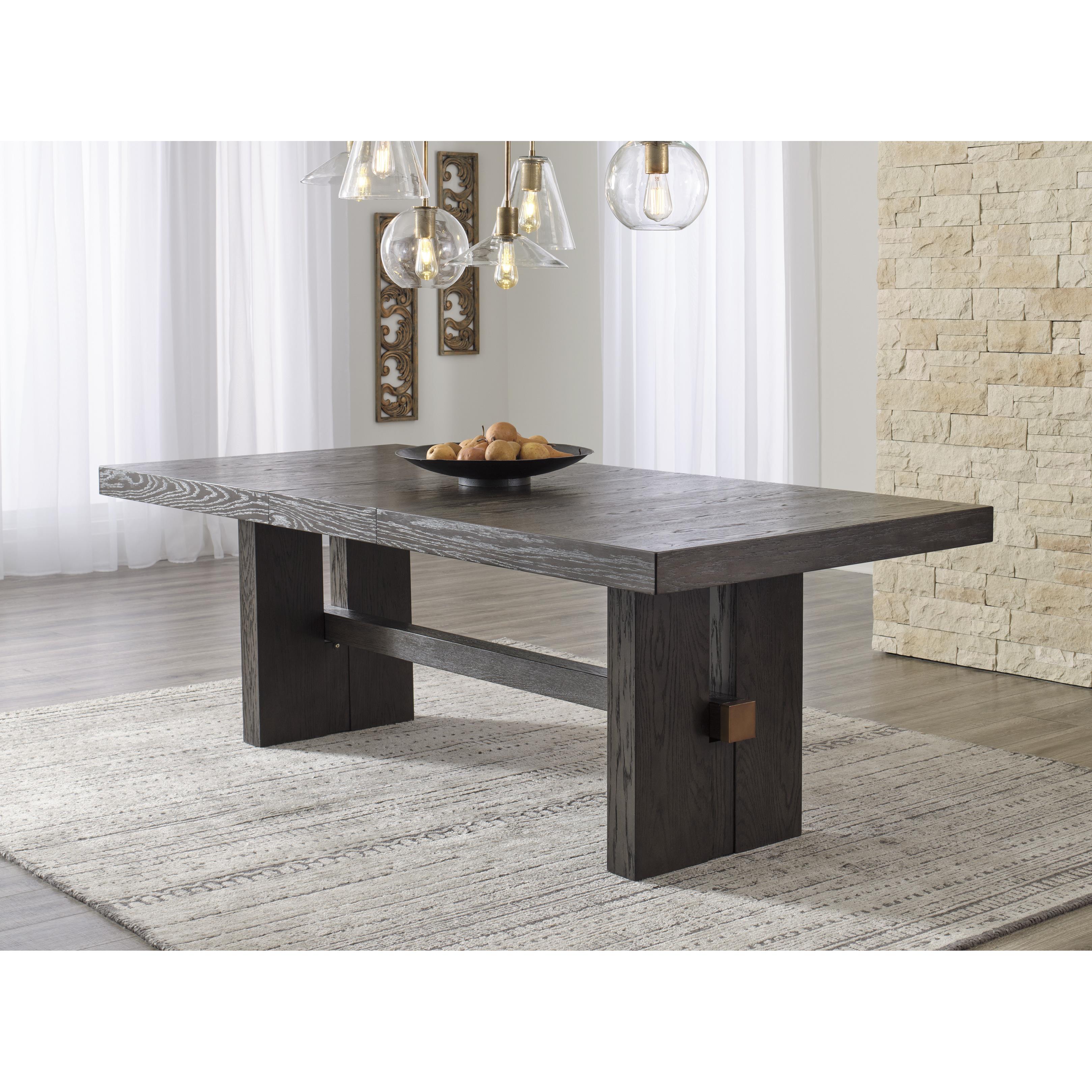 Signature Design by Ashley Burkhaus D984-45 Rectangular Dining Room Extension Table IMAGE 6