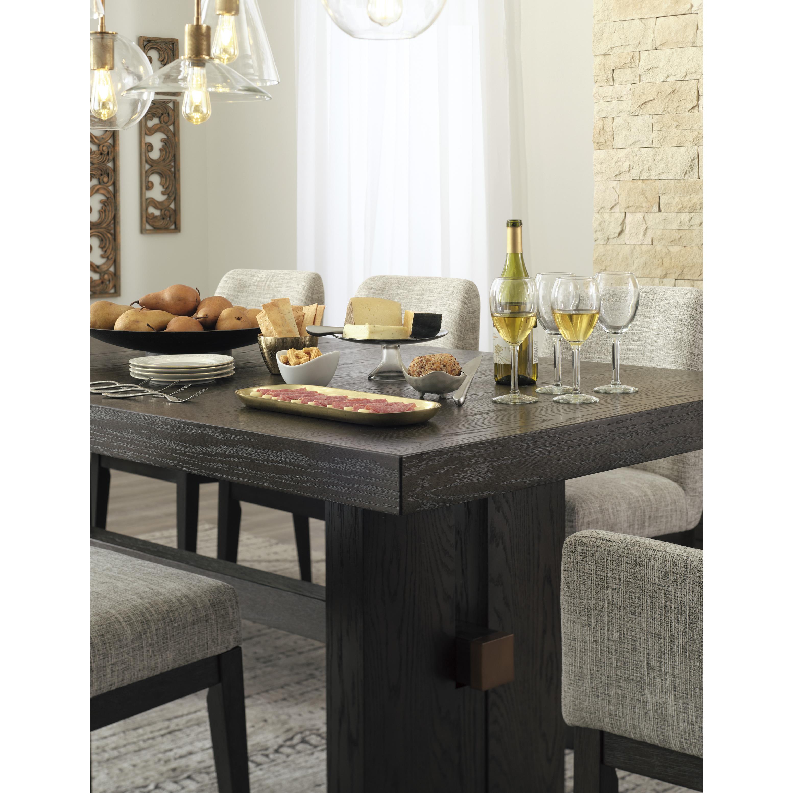 Signature Design by Ashley Burkhaus D984-45 Rectangular Dining Room Extension Table IMAGE 7