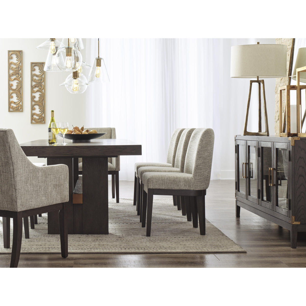 Signature Design by Ashley Burkhaus D984-01A Dining Upholstered Arm Chair IMAGE 10