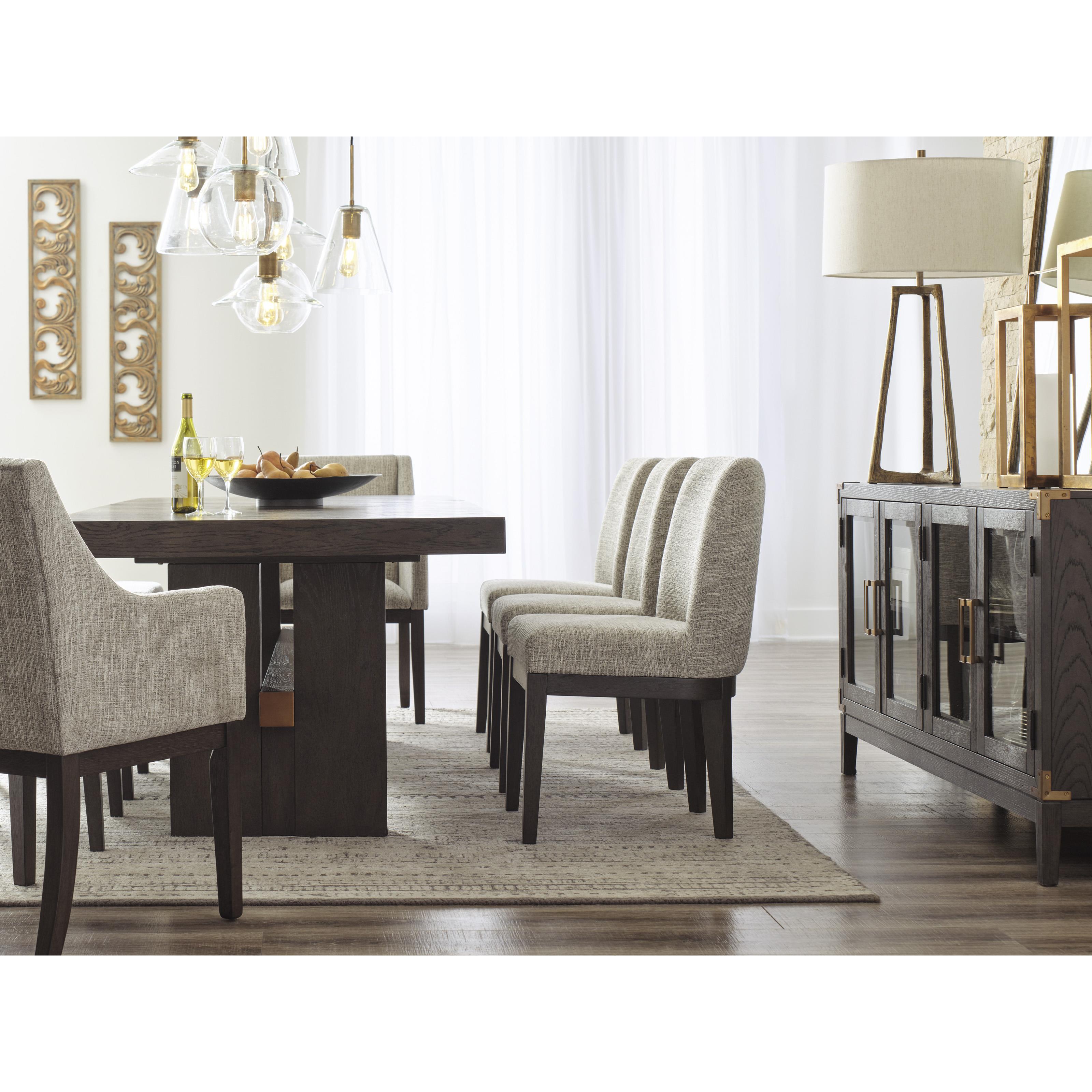 Signature Design by Ashley Burkhaus D984-01A Dining Upholstered Arm Chair IMAGE 10