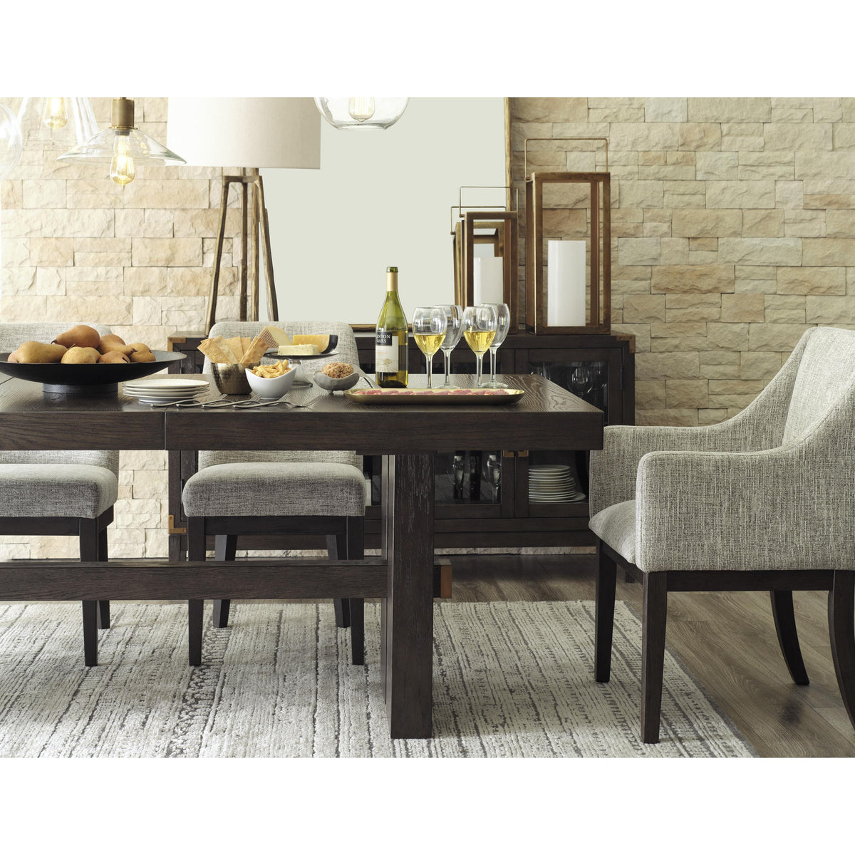 Signature Design by Ashley Burkhaus D984-01A Dining Upholstered Arm Chair IMAGE 13