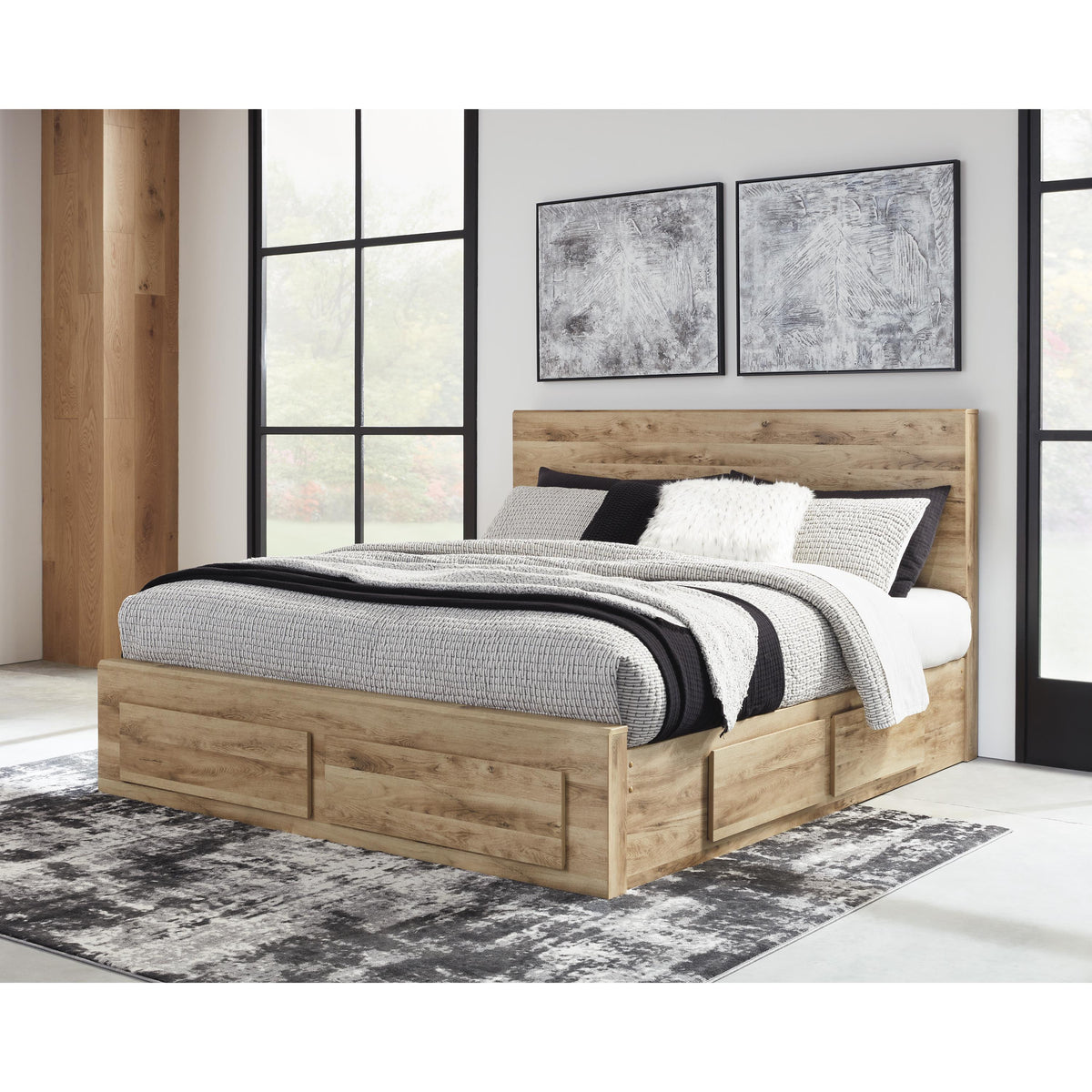 Signature Design by Ashley Hyanna B1050B13 King Panel Storage Bed with 2 Under Bed Storage Drawers IMAGE 5