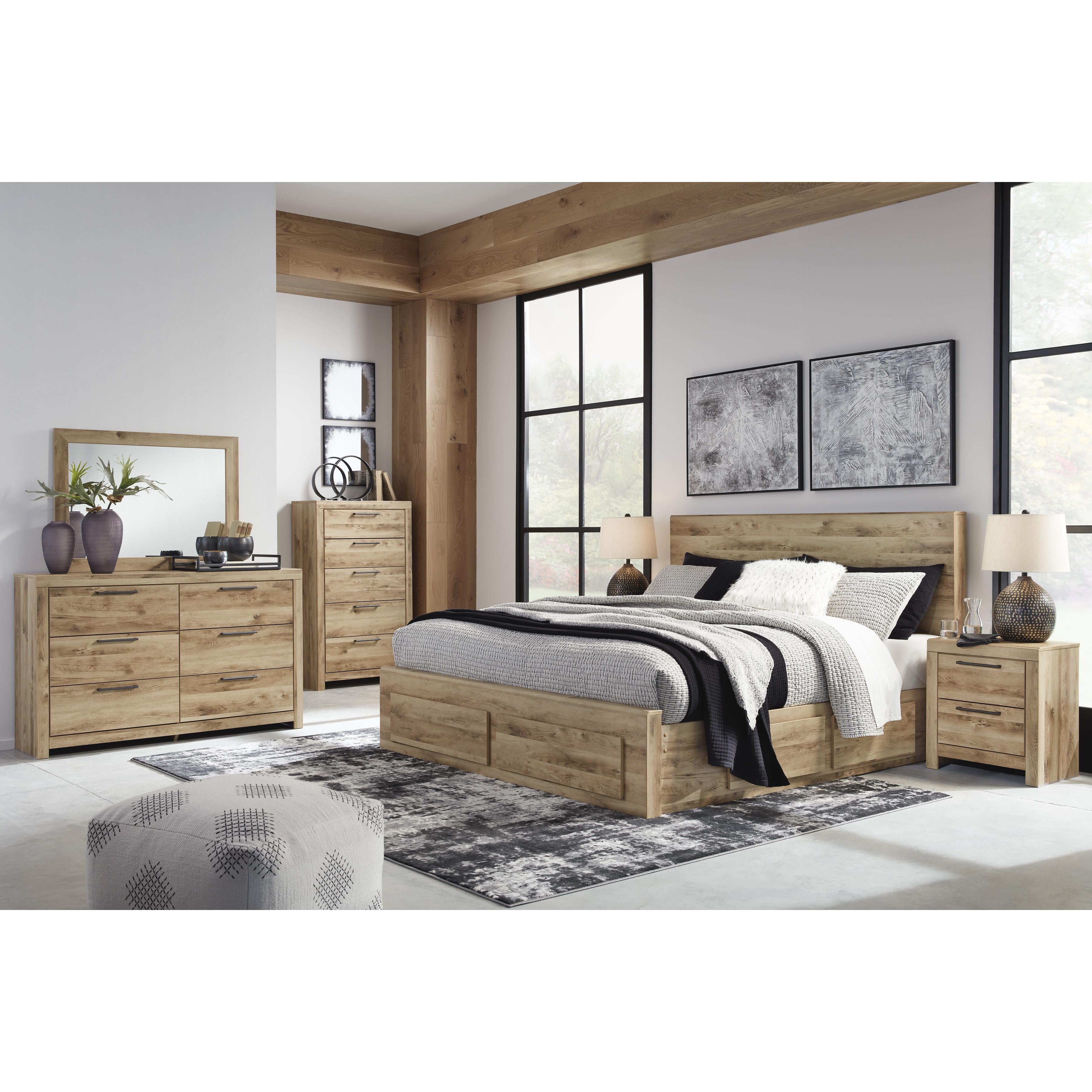 Signature Design by Ashley Hyanna B1050B13 King Panel Storage Bed with 2 Under Bed Storage Drawers IMAGE 6