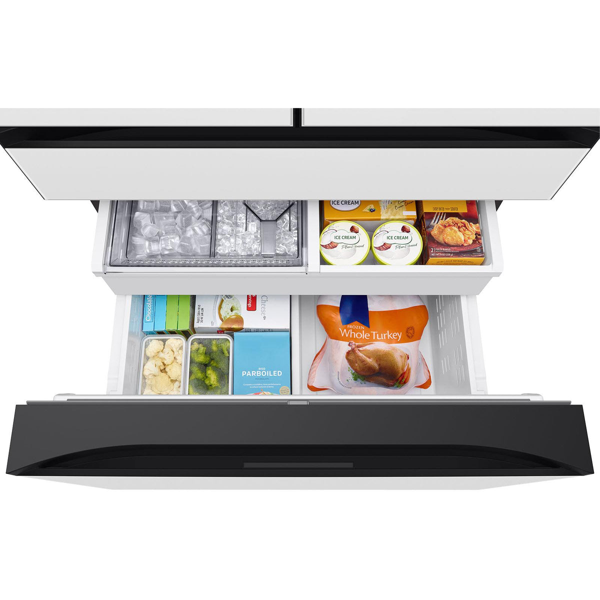Samsung Bespoke 36-inch, 23 cu.ft. Counter-Depth 4-Door Refrigerator with Dual Ice Maker RF23BB8600QLAA IMAGE 15