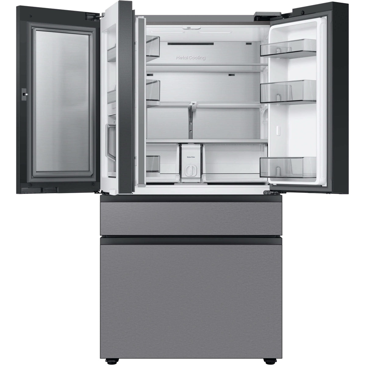 Samsung Bespoke 36-inch, 23 cu.ft. Counter-Depth 4-Door Refrigerator with Dual Ice Maker RF23BB8600QLAA IMAGE 4