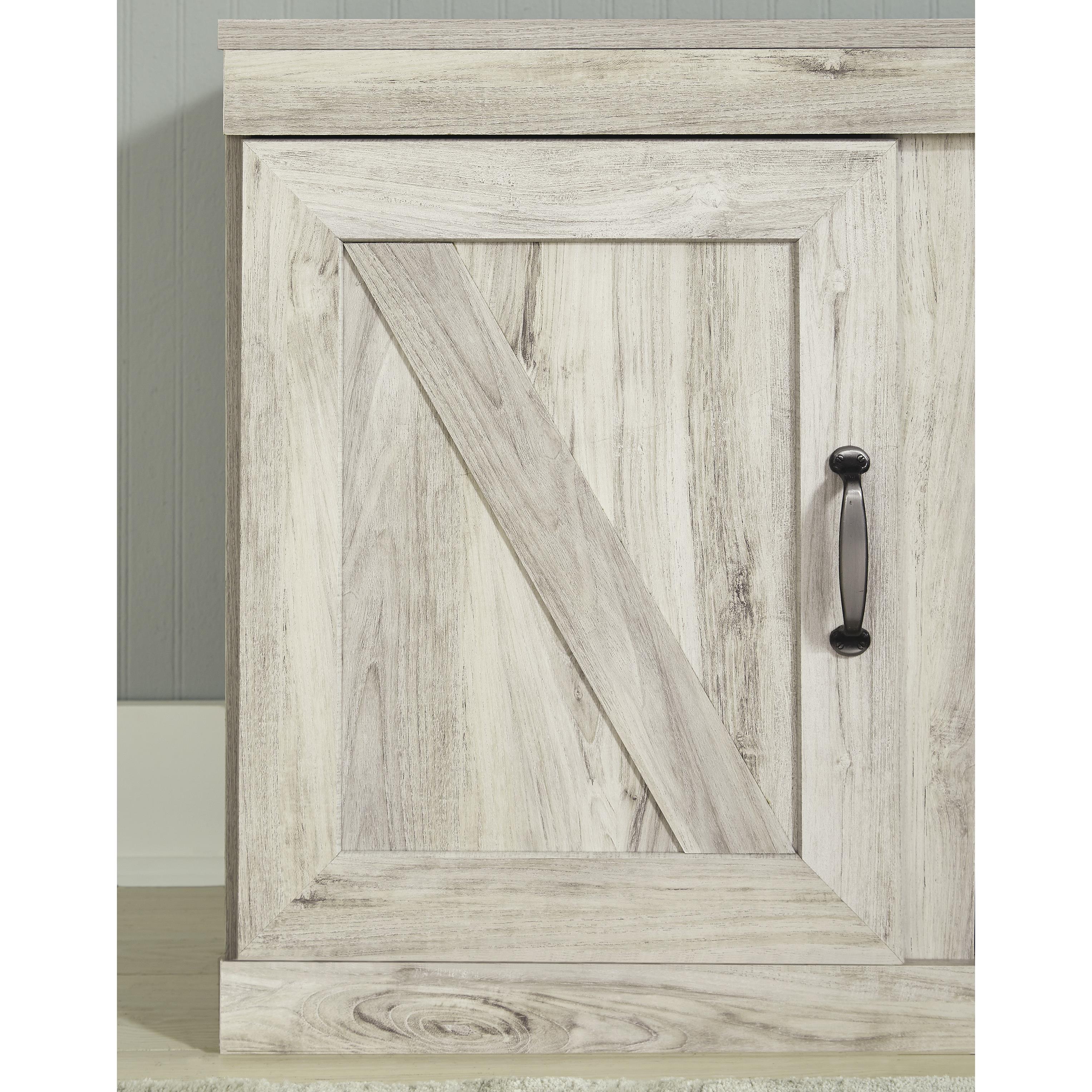 Signature Design by Ashley Bellaby EW0331-268 Large TV Stand with Fireplace Option IMAGE 8