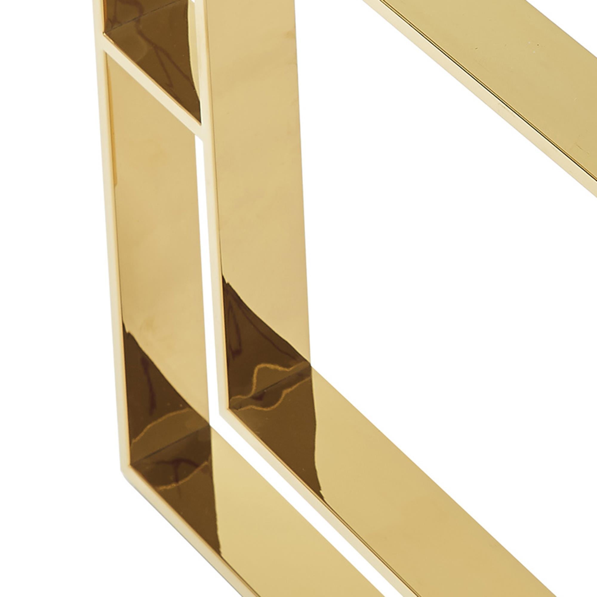 !nspire Eros 201-482GL Rectangular Dining Table - Gold IMAGE 7