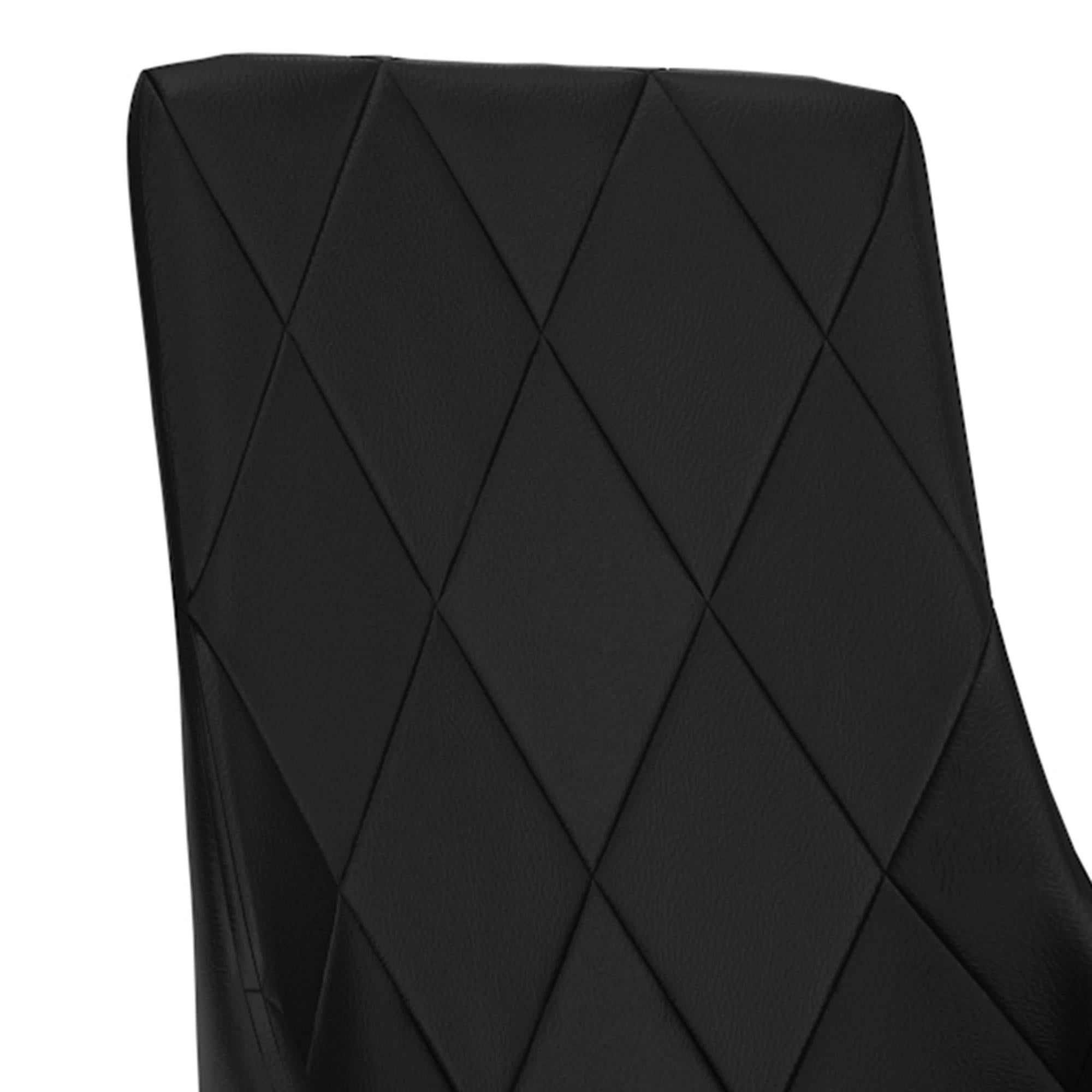 !nspire Antoine 202-573BK Dining Chair - Black and Aged Gold IMAGE 6