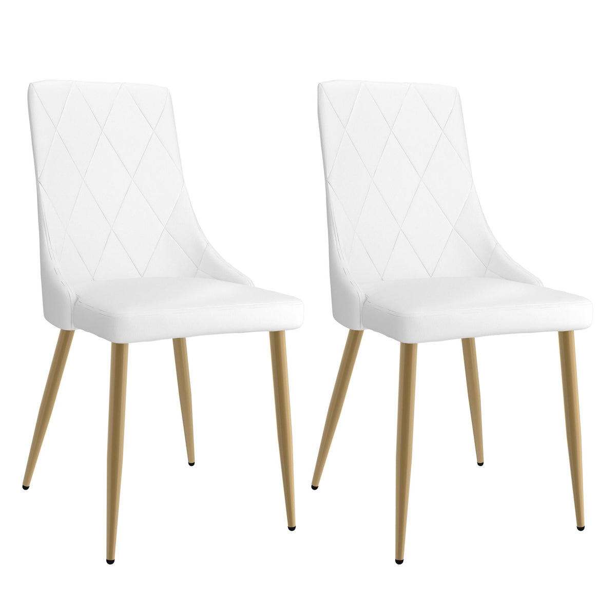!nspire Antoine 202-573WT Dining Chair - White and Aged Gold IMAGE 7