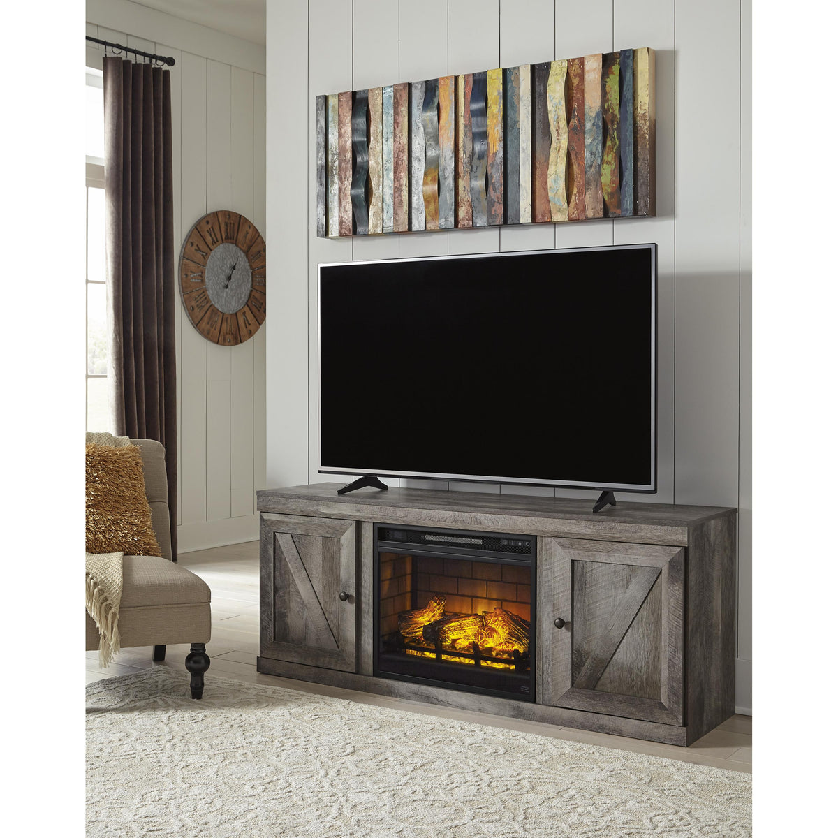Signature Design by Ashley Wynnlow EW0440W7 TV Stand with Electric Fireplace IMAGE 3
