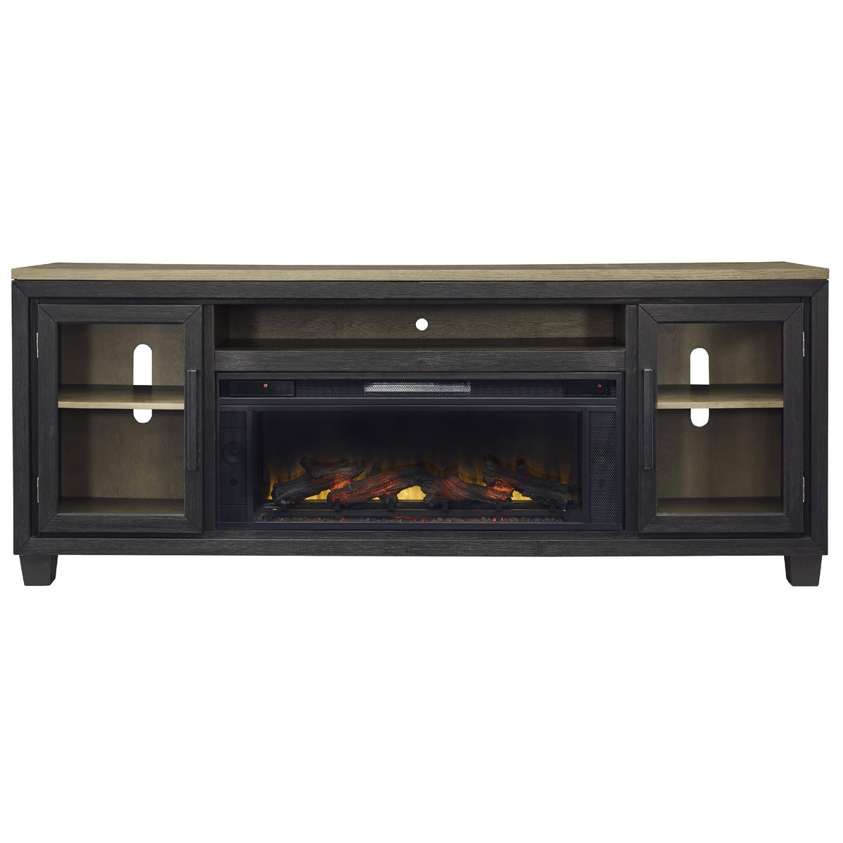 Signature Design by Ashley Foyland W989W1 83" TV Stand with Electric Fireplace IMAGE 3