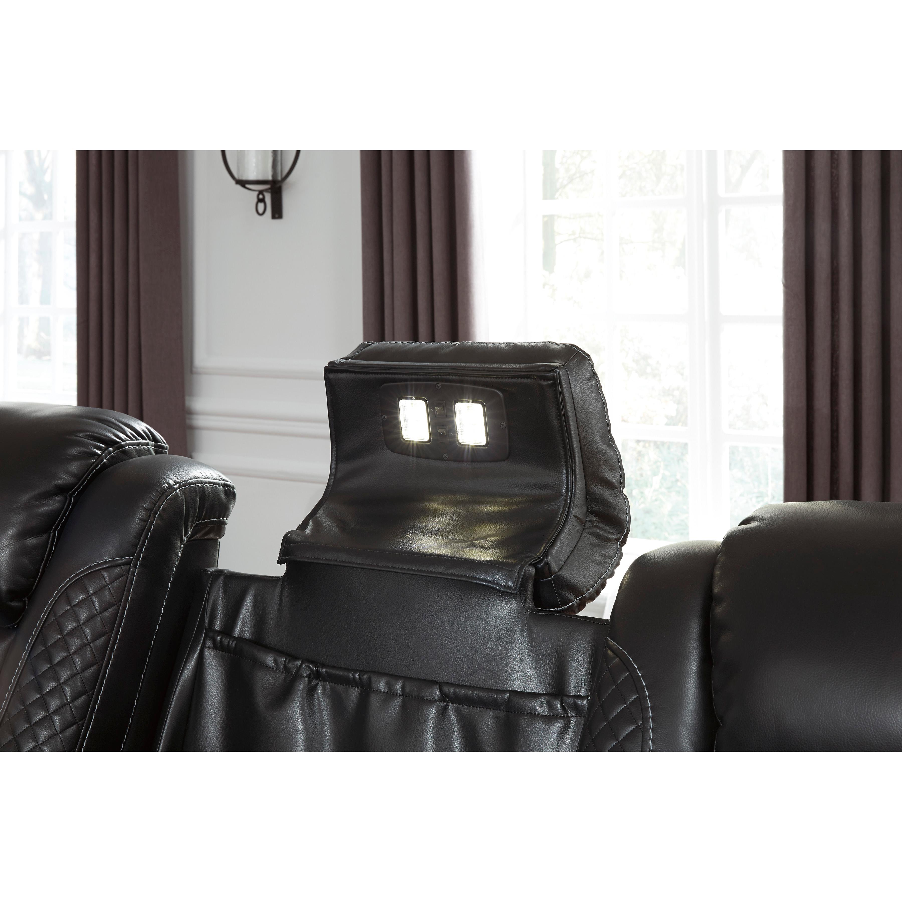 Signature Design by Ashley Party Time 3700315C Power Reclining Sofa with Adjustable Headrest IMAGE 11