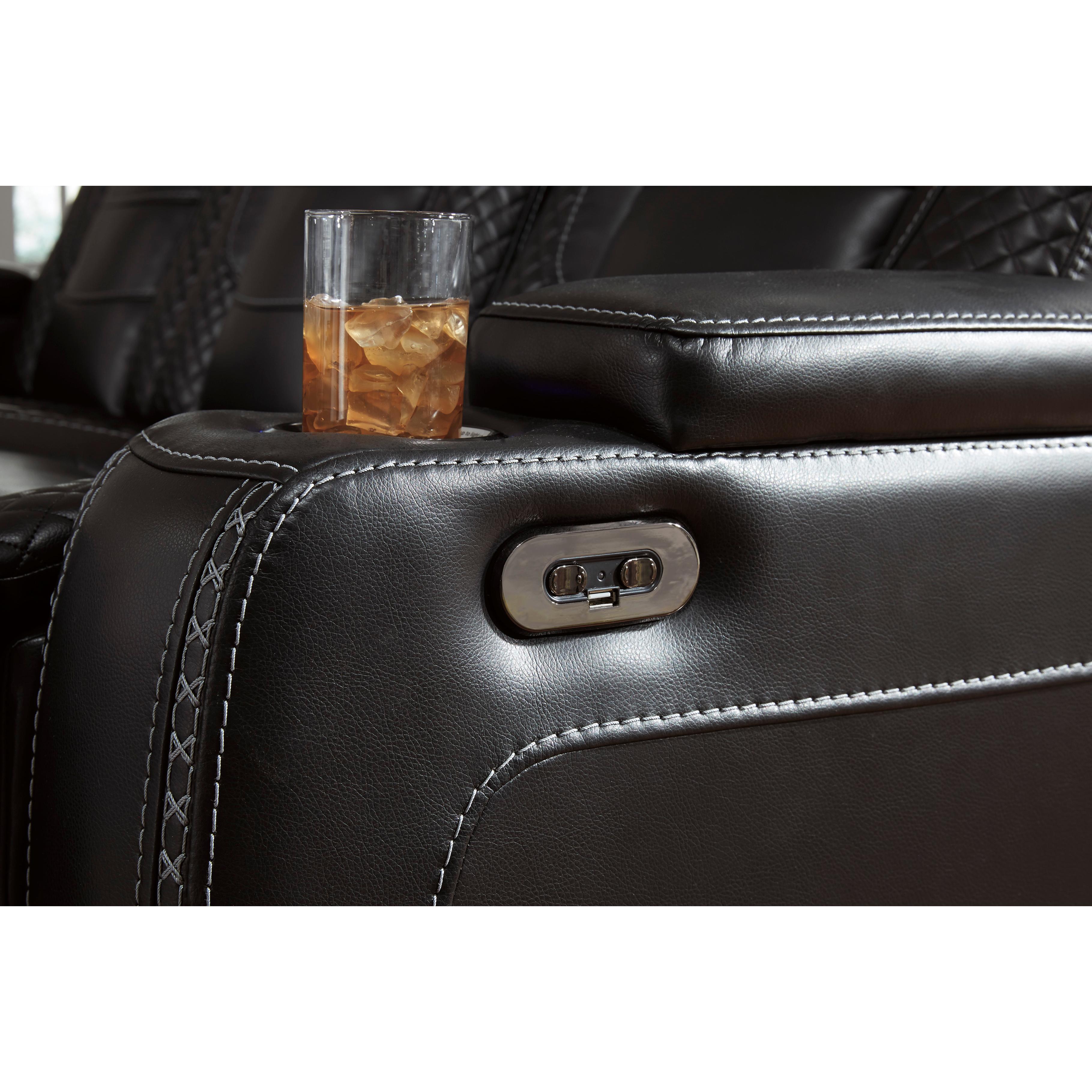 Signature Design by Ashley Party Time 3700315C Power Reclining Sofa with Adjustable Headrest IMAGE 14