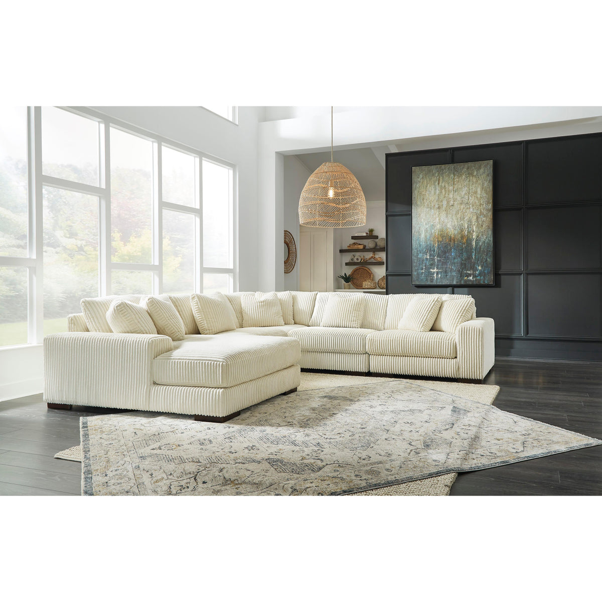Signature Design by Ashley Lindyn 21104S6 5 pc Sectional with Chaise IMAGE 3
