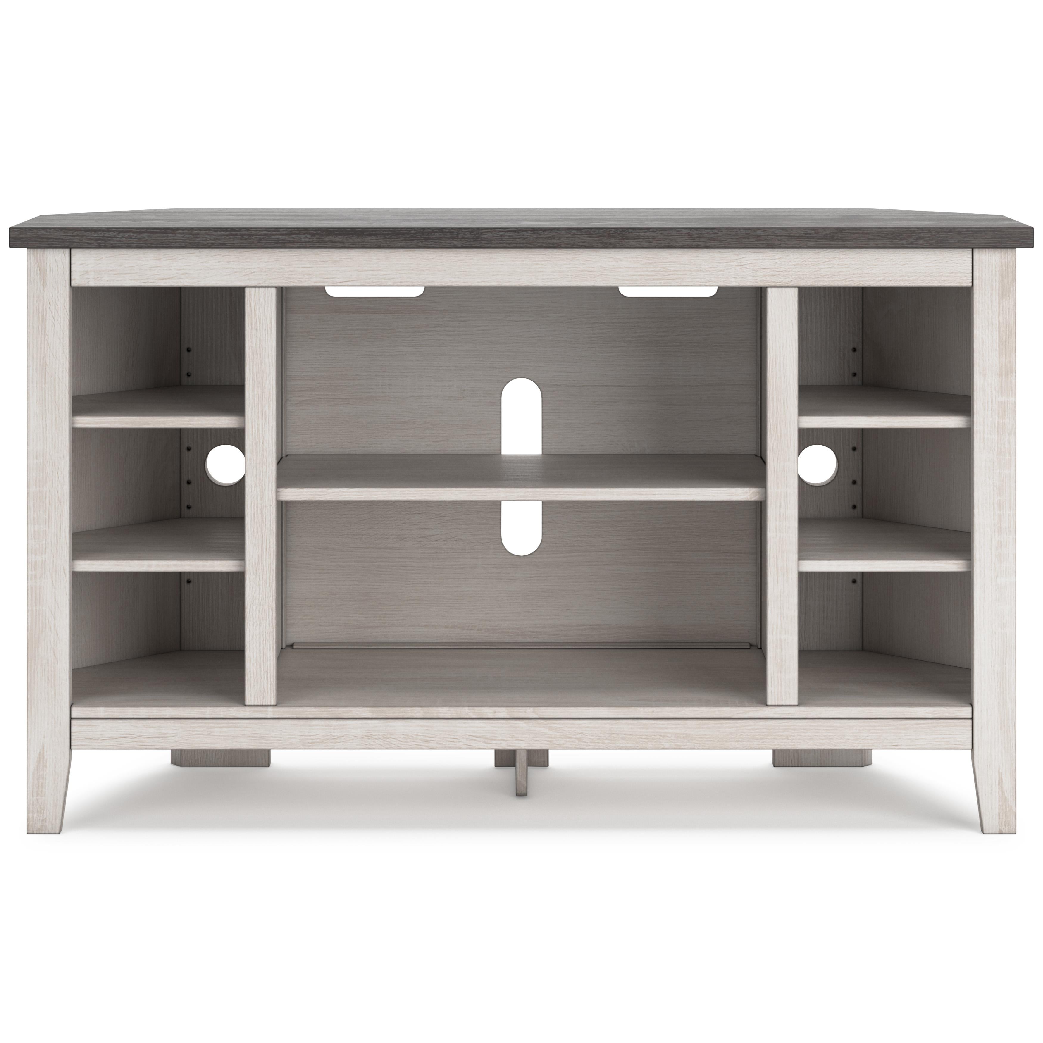 Signature Design by Ashley Dorrinson W287-67 Corner TV Stand with Fireplace Option IMAGE 2