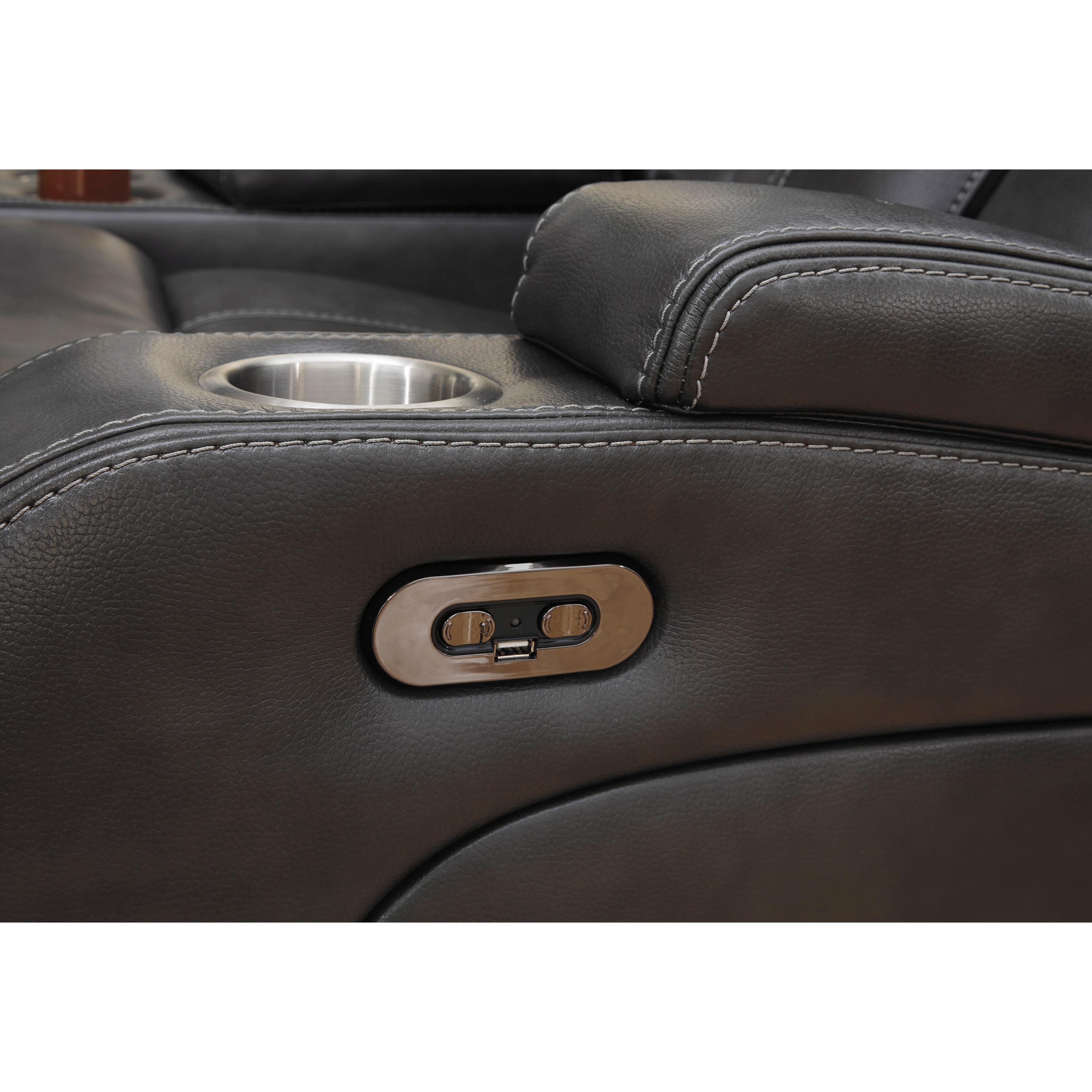 Signature Design by Ashley Turbulance 8500115C Power Reclining Sofa with Adjustable Headrest IMAGE 7