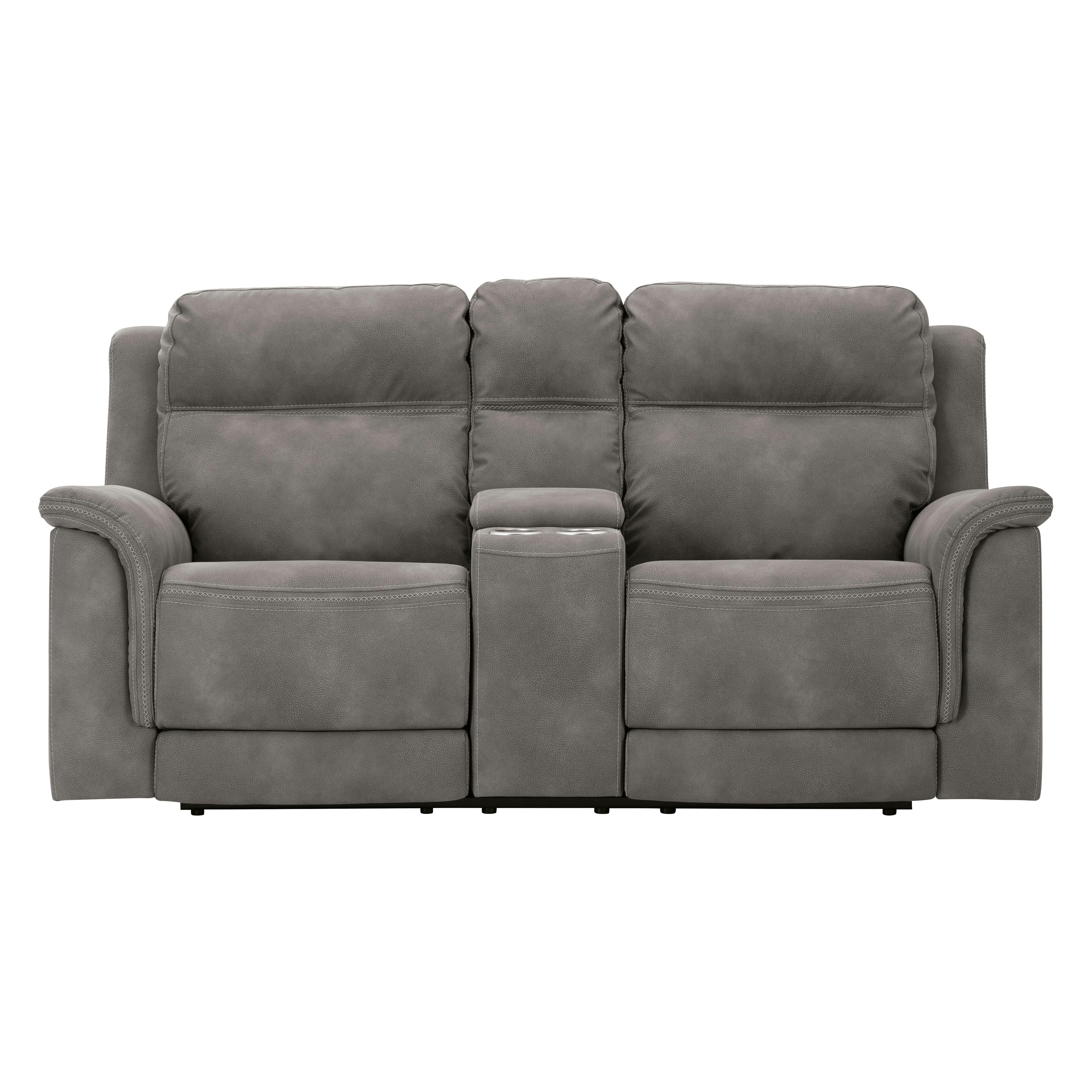 Signature Design by Ashley Next-Gen Durapella 5930118C PWR REC Loveseat w/ Console and ADJ Headrest IMAGE 3