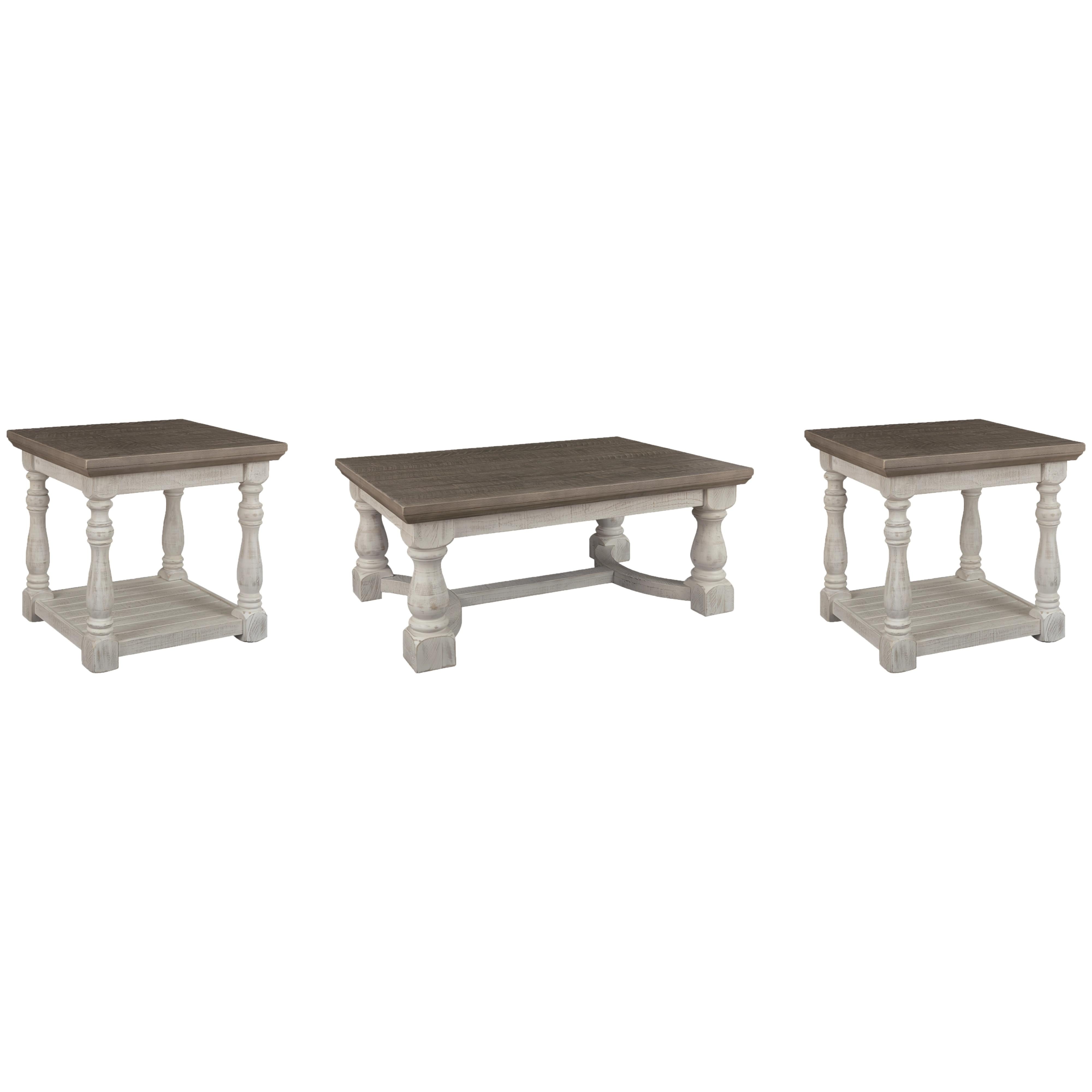 Signature Design by Ashley Havalance T814T1 Coffee Table and 2 End Tables IMAGE 1