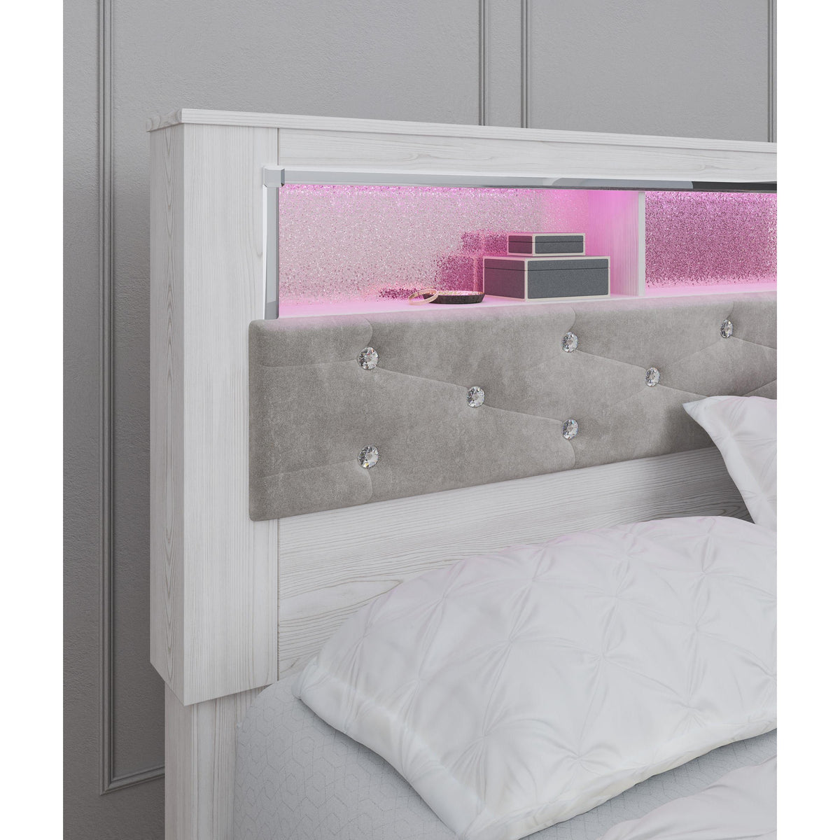 Signature Design by Ashley Altyra B2640B20 Queen Panel Bookcase Bed IMAGE 7