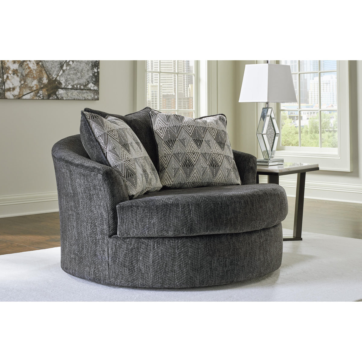 Signature Design by Ashley Biddeford 3550421 Oversized Swivel Accent Chair IMAGE 5