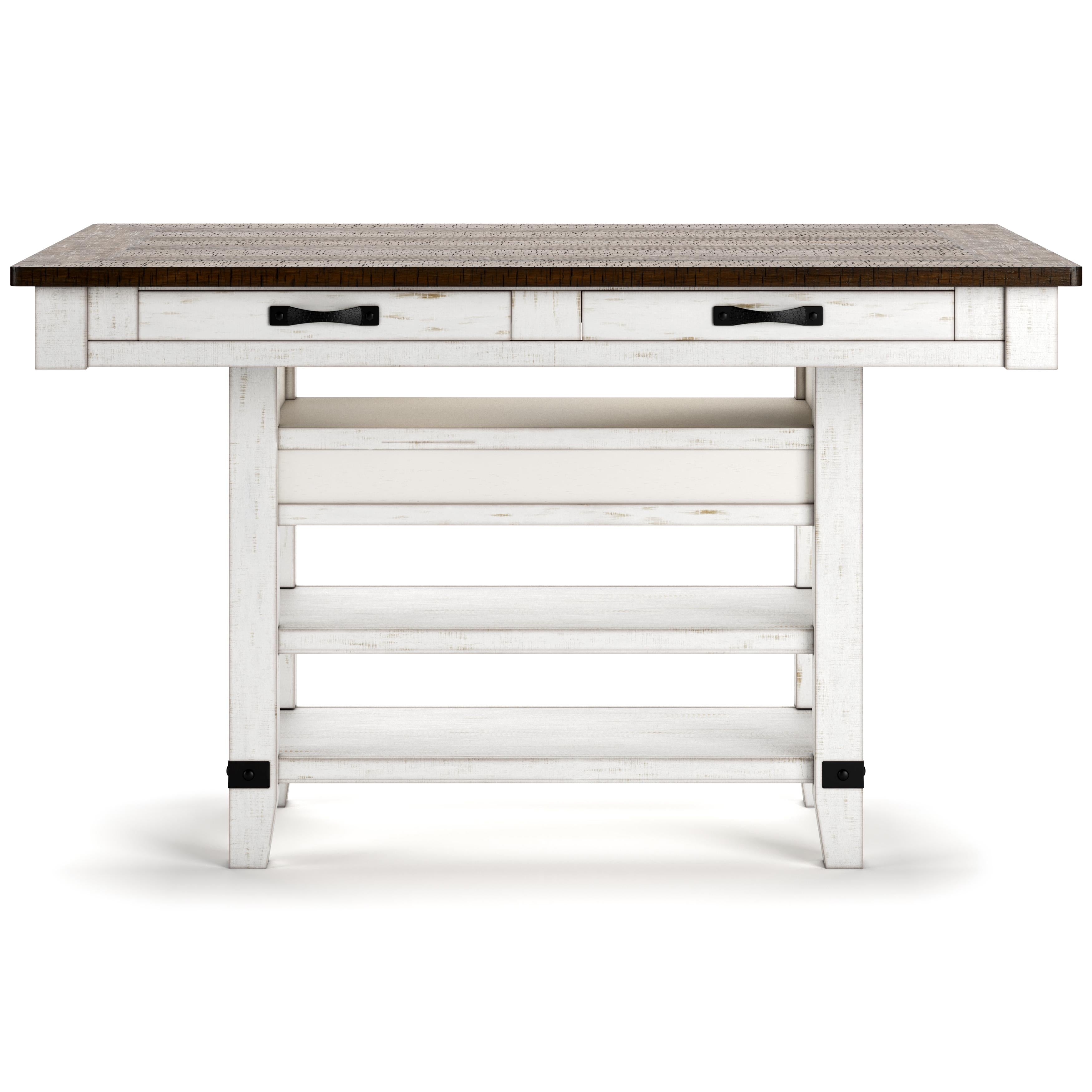 Signature Design by Ashley Valebeck D546-32 Rectangular Dining Room Counter Table IMAGE 5