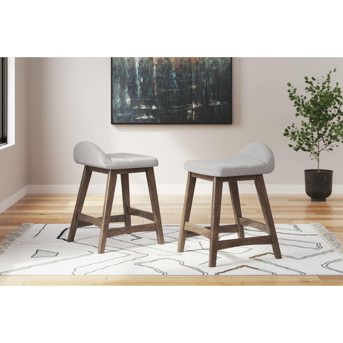 Signature Design by Ashley Lyncott D615-124 Upholstered Barstool IMAGE 8