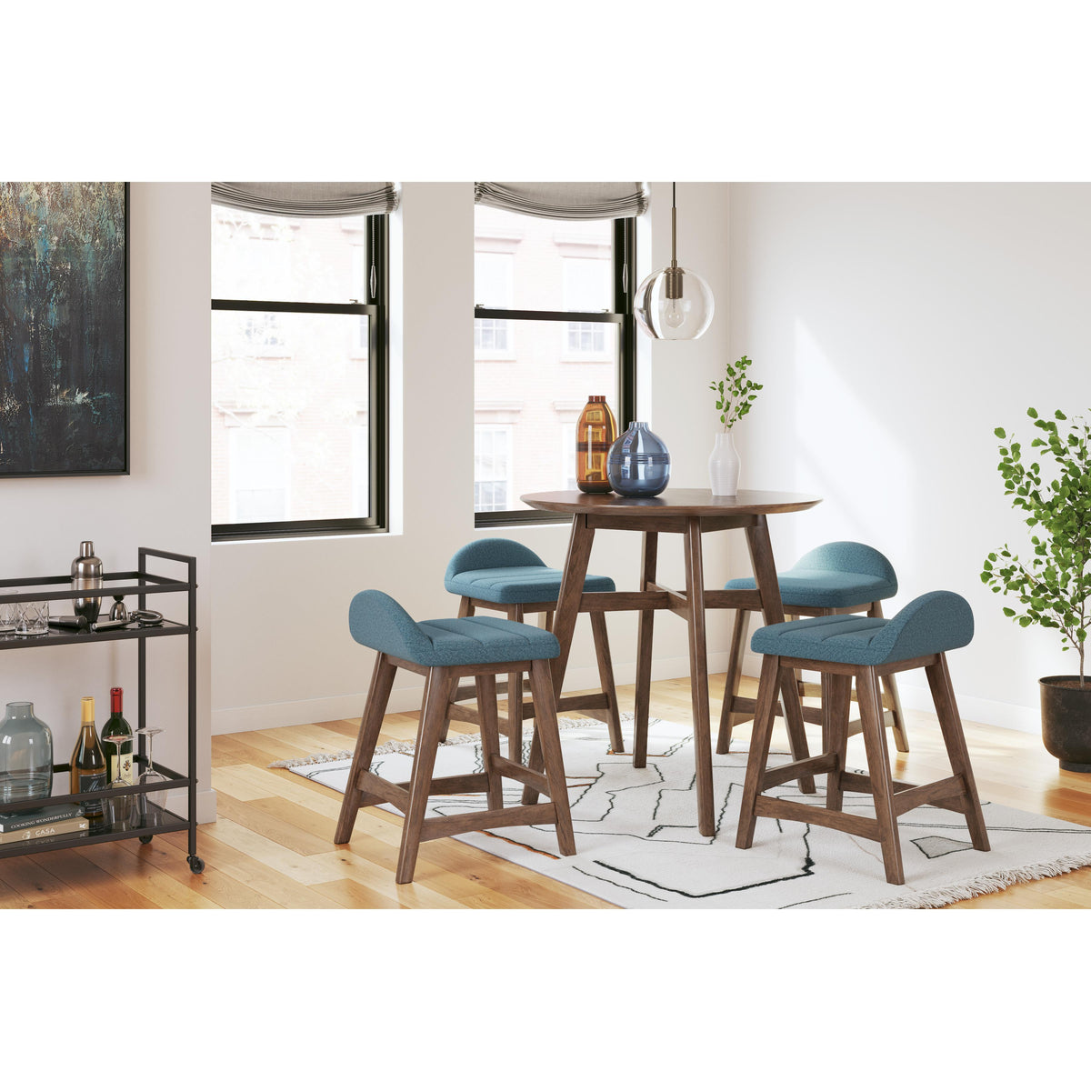 Signature Design by Ashley Lyncott D615-324 Upholstered Barstool IMAGE 9