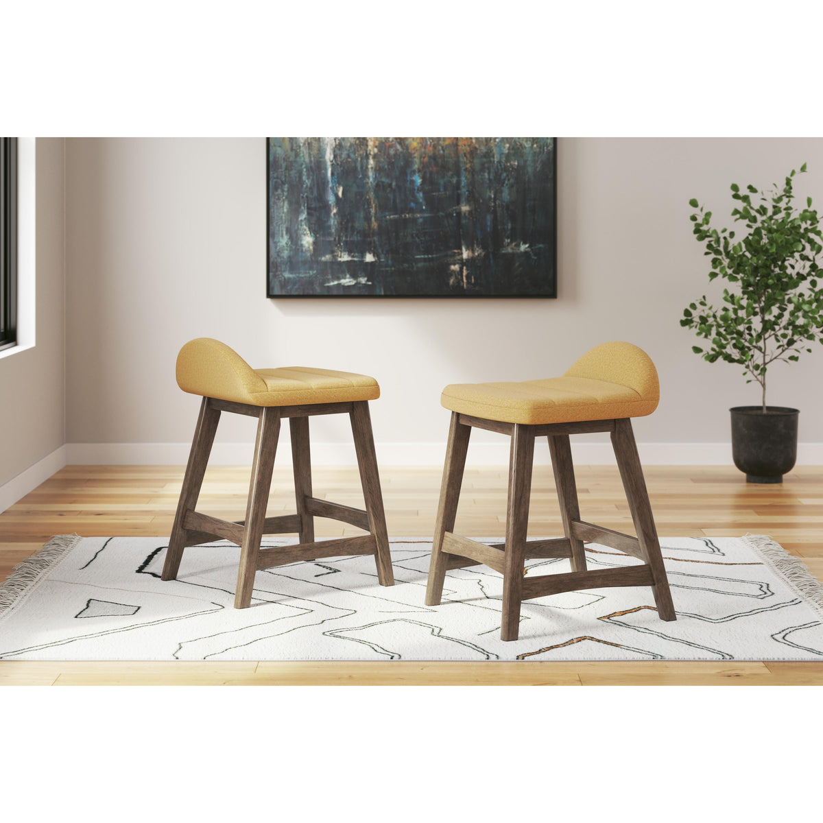 Signature Design by Ashley Lyncott D615-424 Upholstered Barstool IMAGE 6