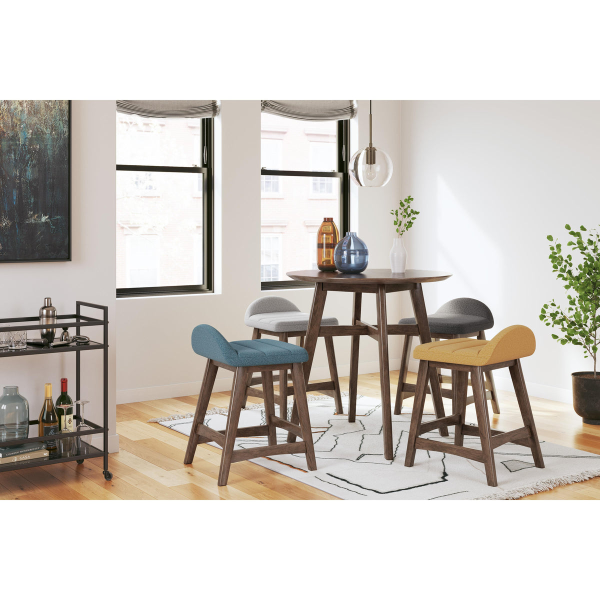 Signature Design by Ashley Lyncott D615-424 Upholstered Barstool IMAGE 8
