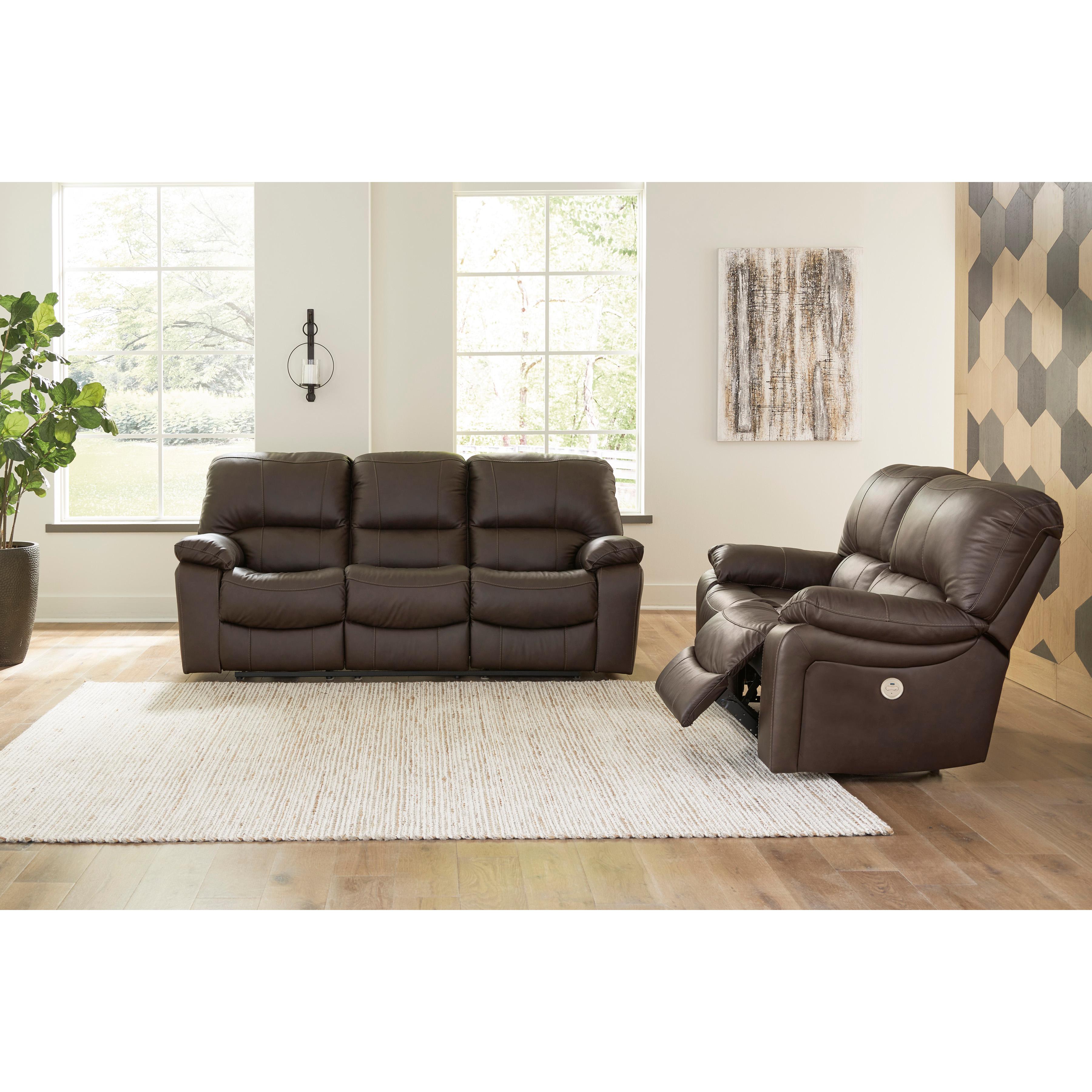 Signature Design by Ashley Leesworth U4380874 Reclining Power Loveseat IMAGE 8