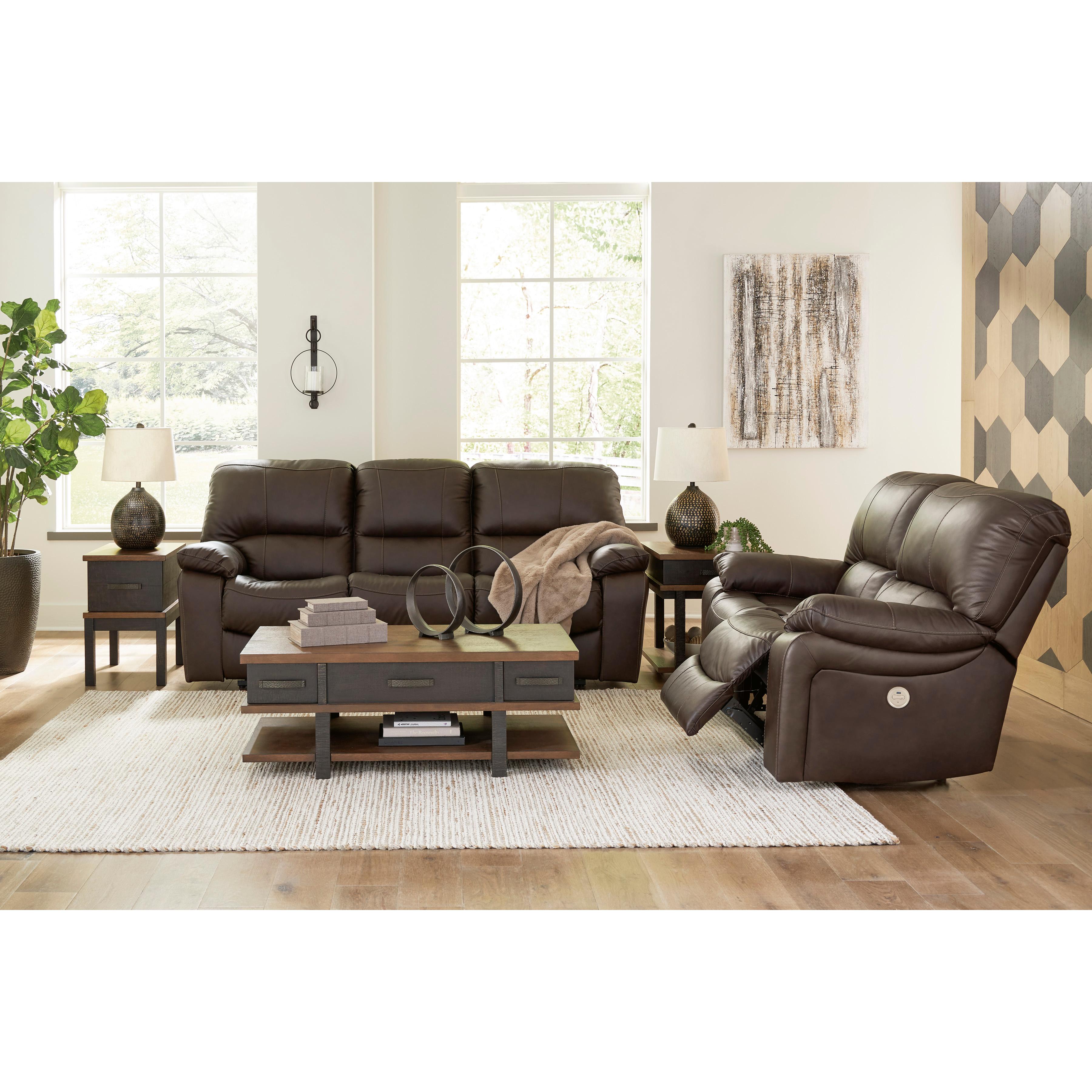 Signature Design by Ashley Leesworth U4380874 Reclining Power Loveseat IMAGE 9